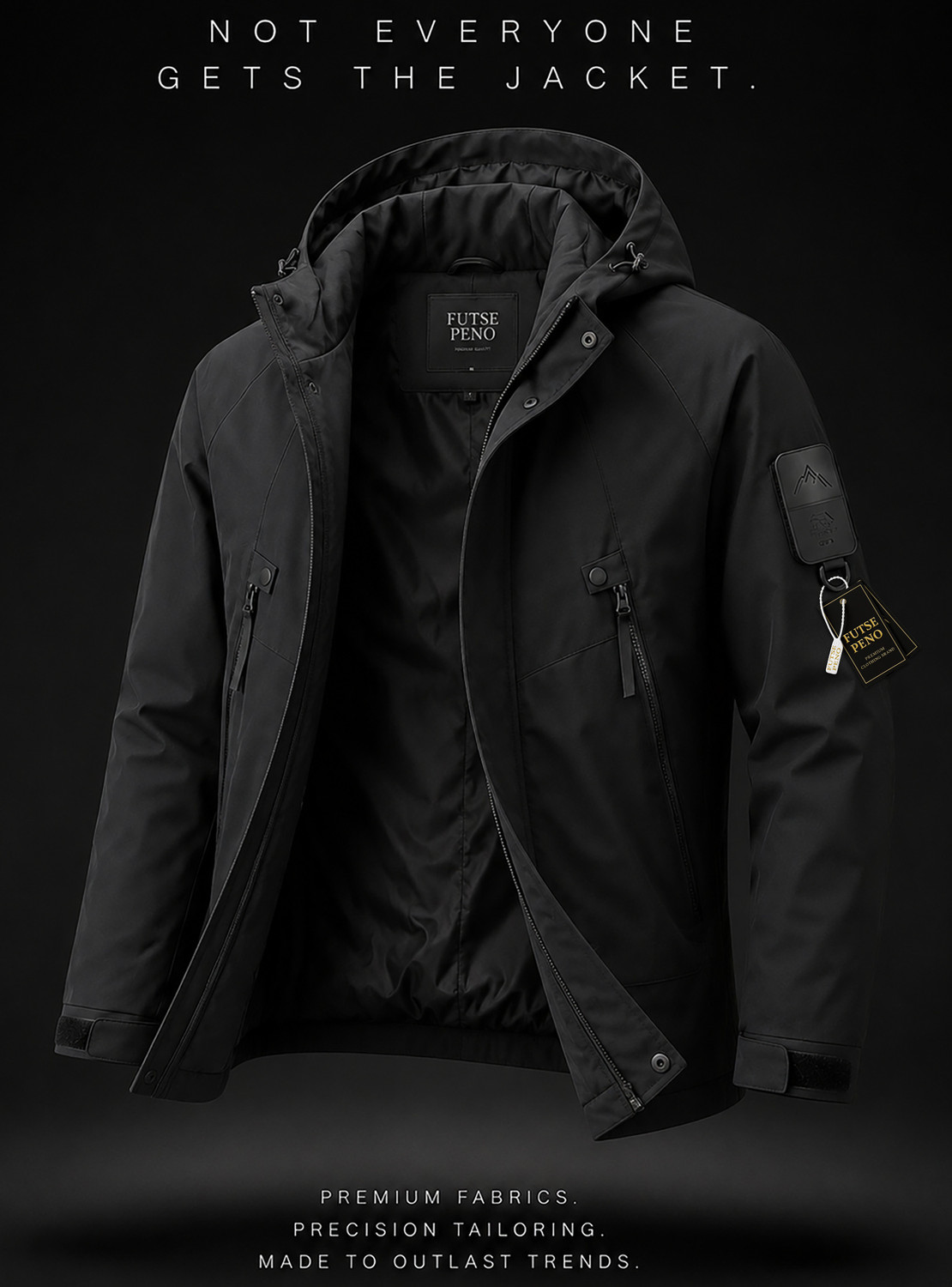 Image of FUTSE PENO Full Sleeve Solid Men Jacket