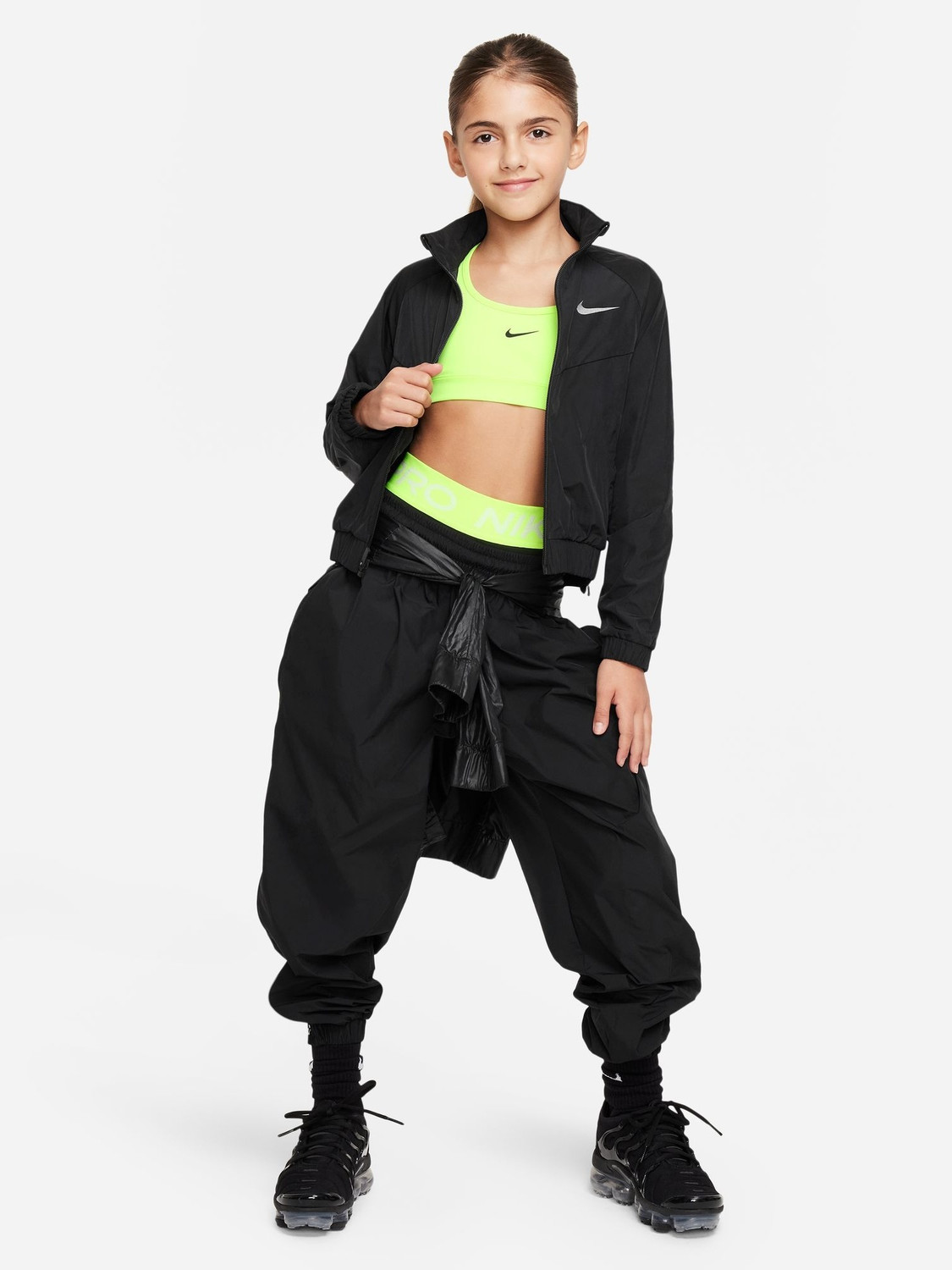 Image of NIKE Full Sleeve Solid Girls Jacket