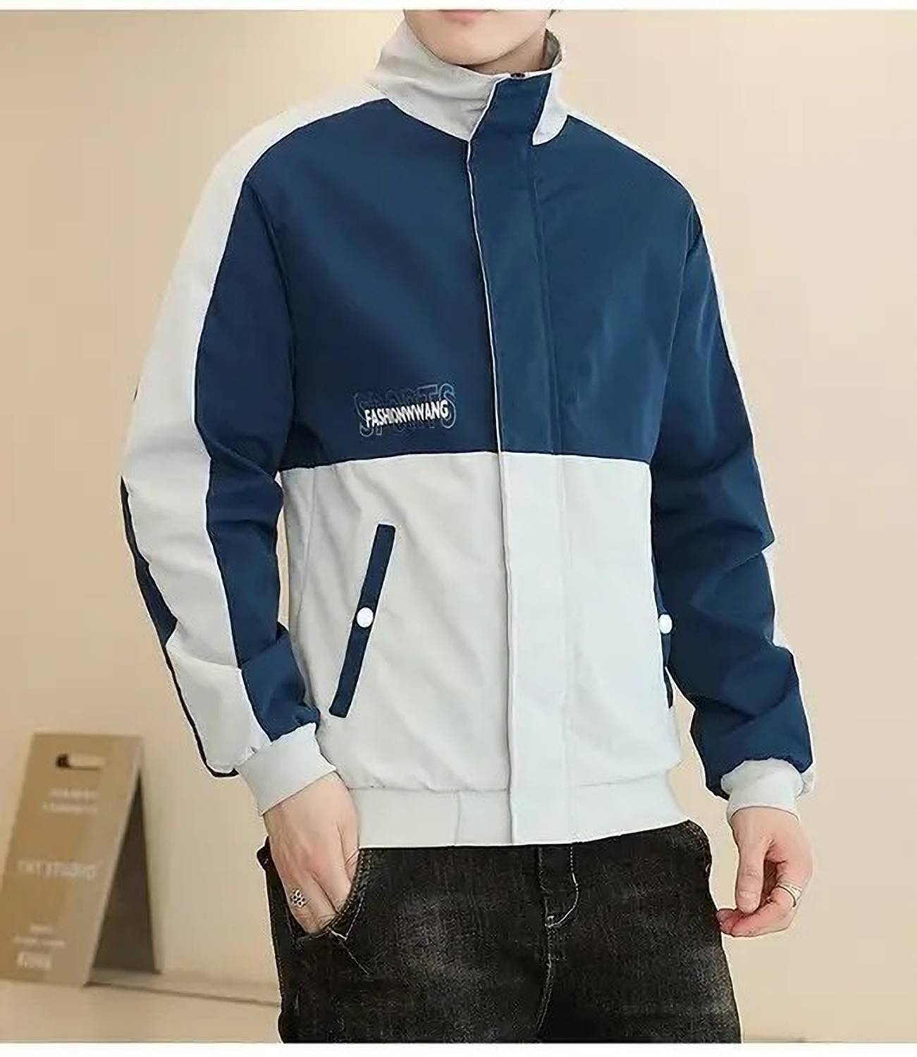 AZYHUB Full Sleeve Striped, Colorblock Men Jacket - Buy AZYHUB
