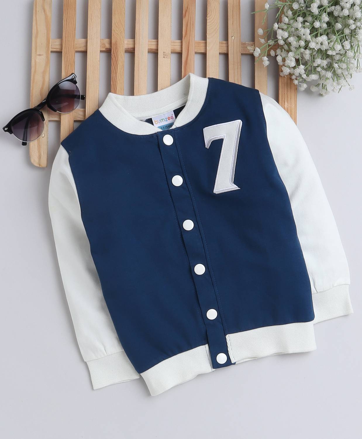 BUMZEE Full Sleeve Solid Baby Boys Jacket