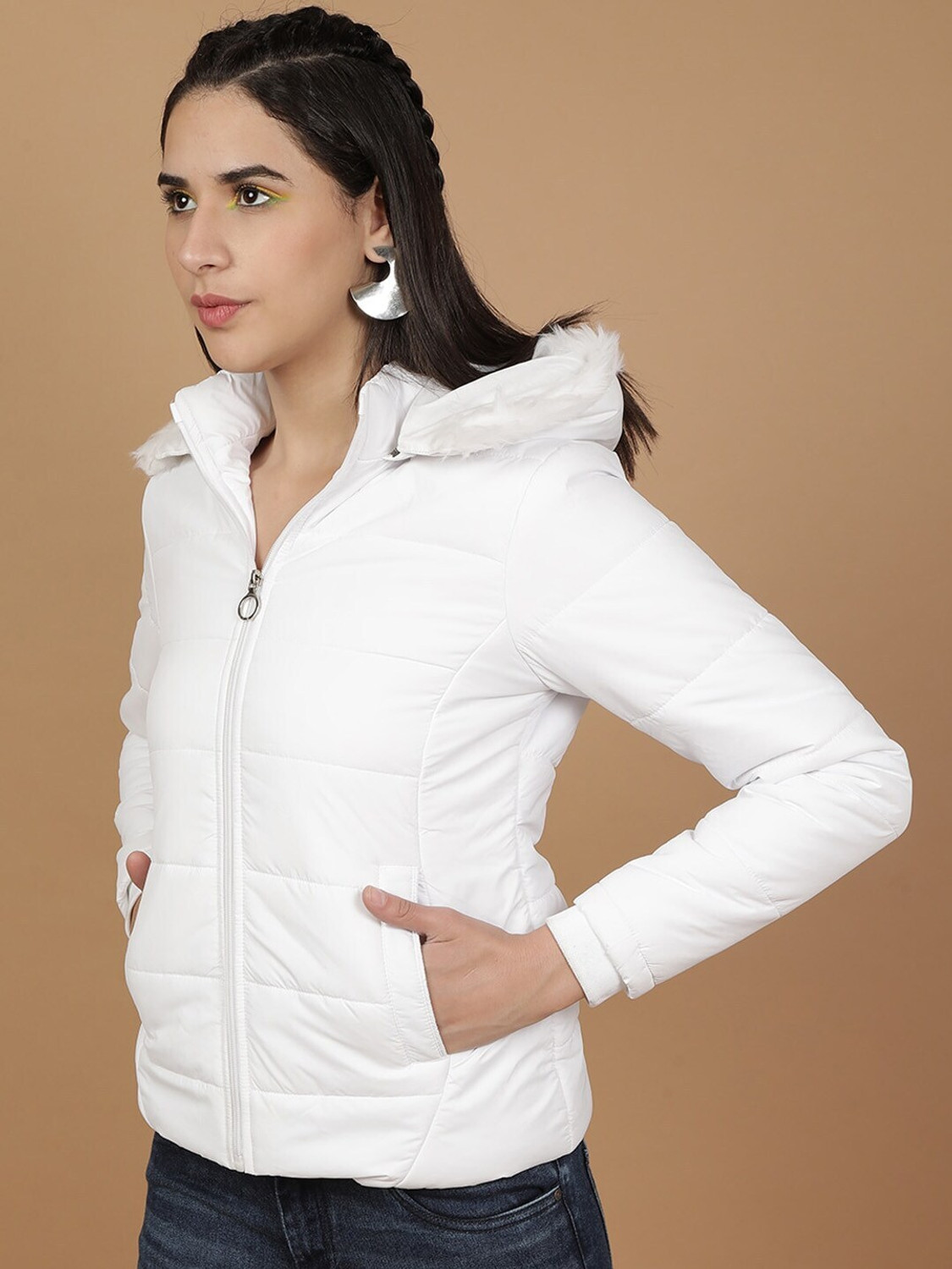 Image of Freehand by The Indian Garage Co. Full Sleeve Solid Women Jacket