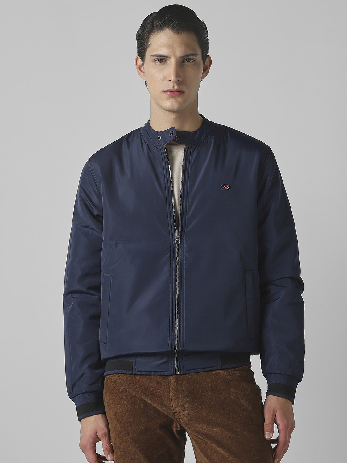 Image of MUFTI Full Sleeve Solid Men Jacket