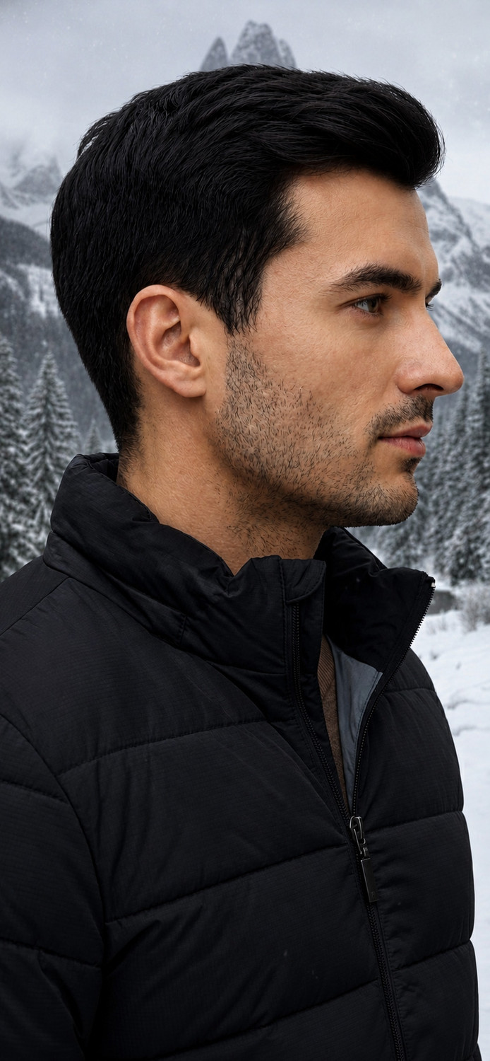 Image of Raindown Men Solid Puffer Jacket