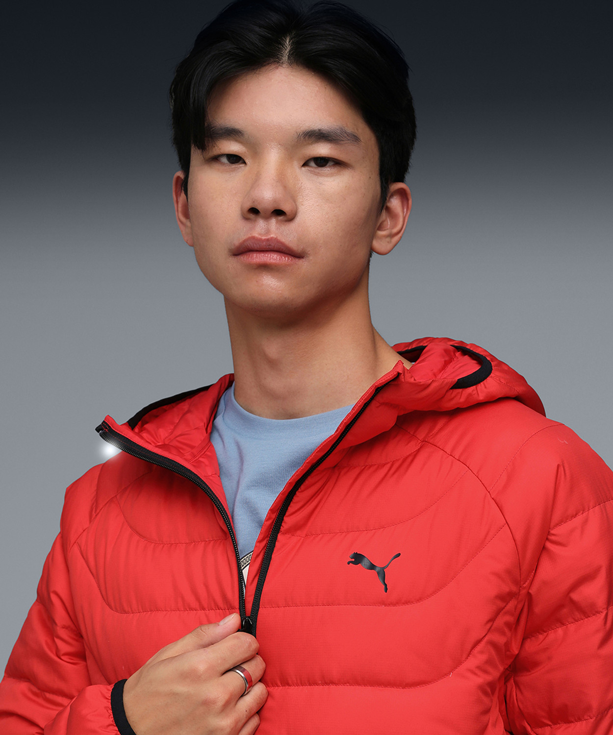 Image of PUMA Men Solid Casual Jacket