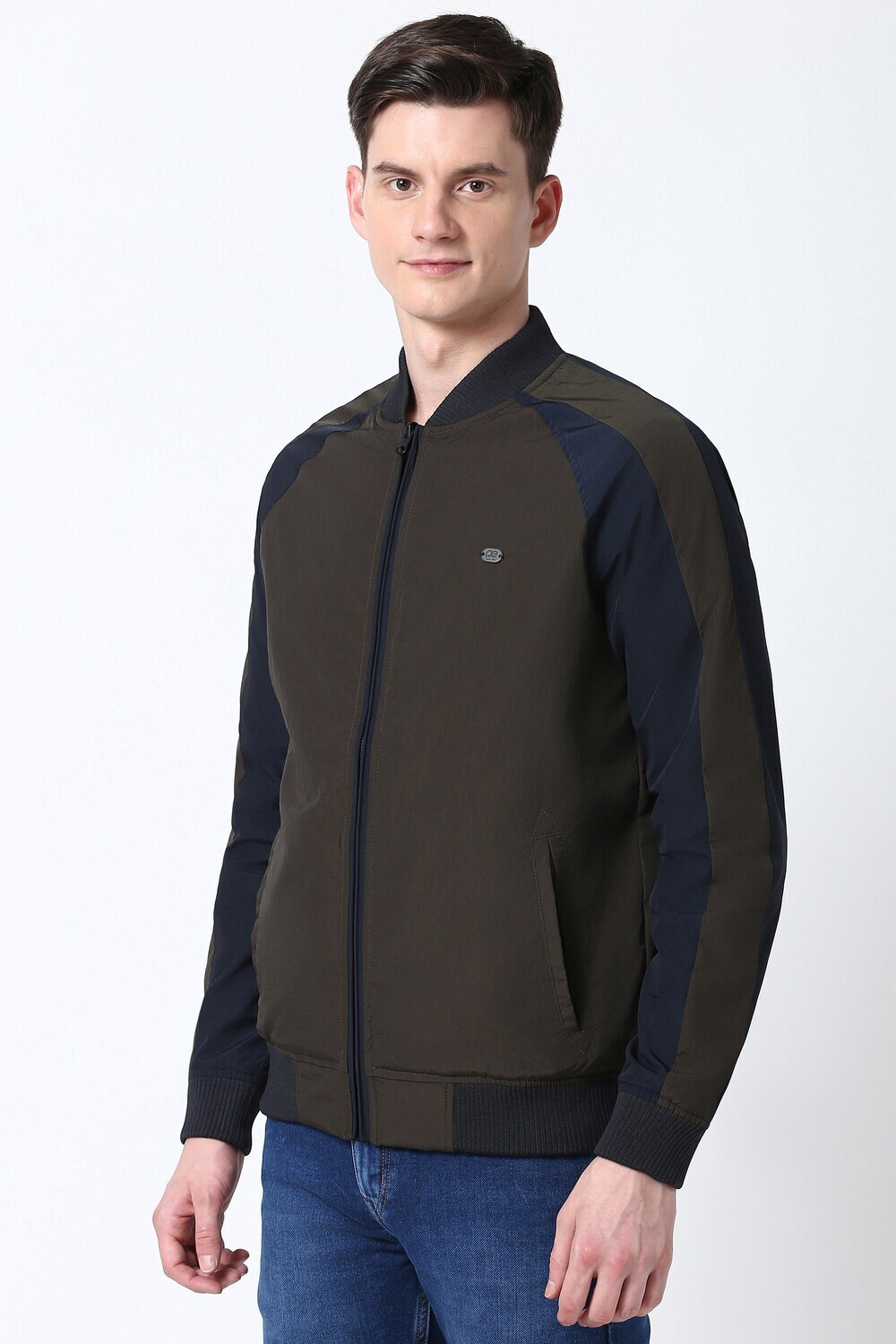 Image of PETER ENGLAND Full Sleeve Colorblock Men Jacket