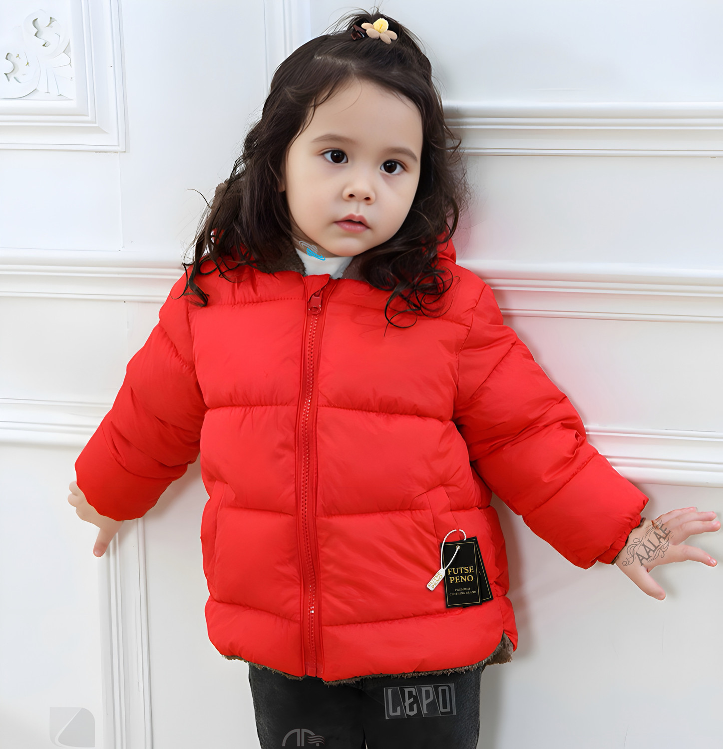 Image of FUTSE PENO Full Sleeve Self Design Boys & Girls Jacket