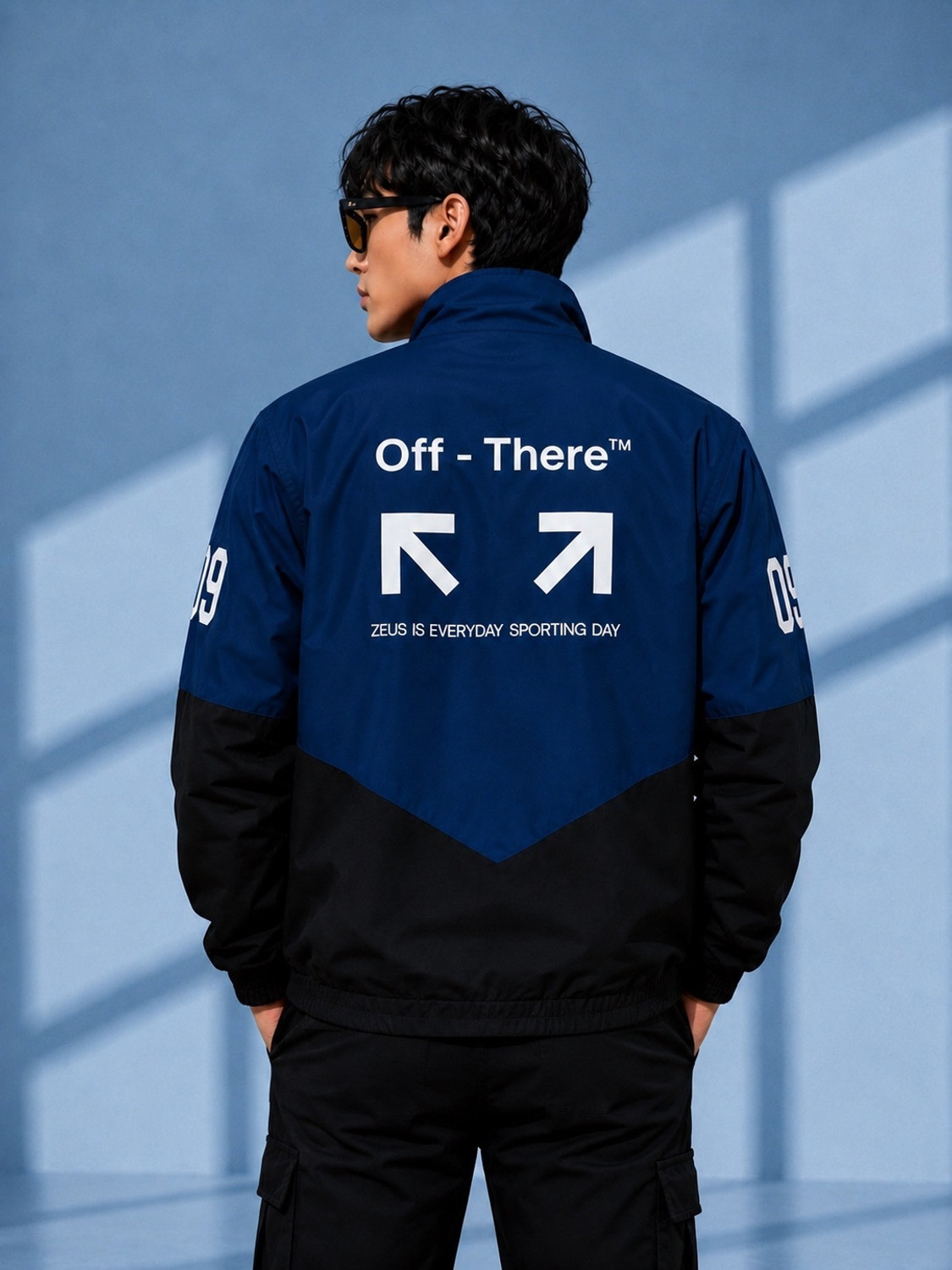 Image of ZYRONA Full Sleeve Colorblock Men Jacket