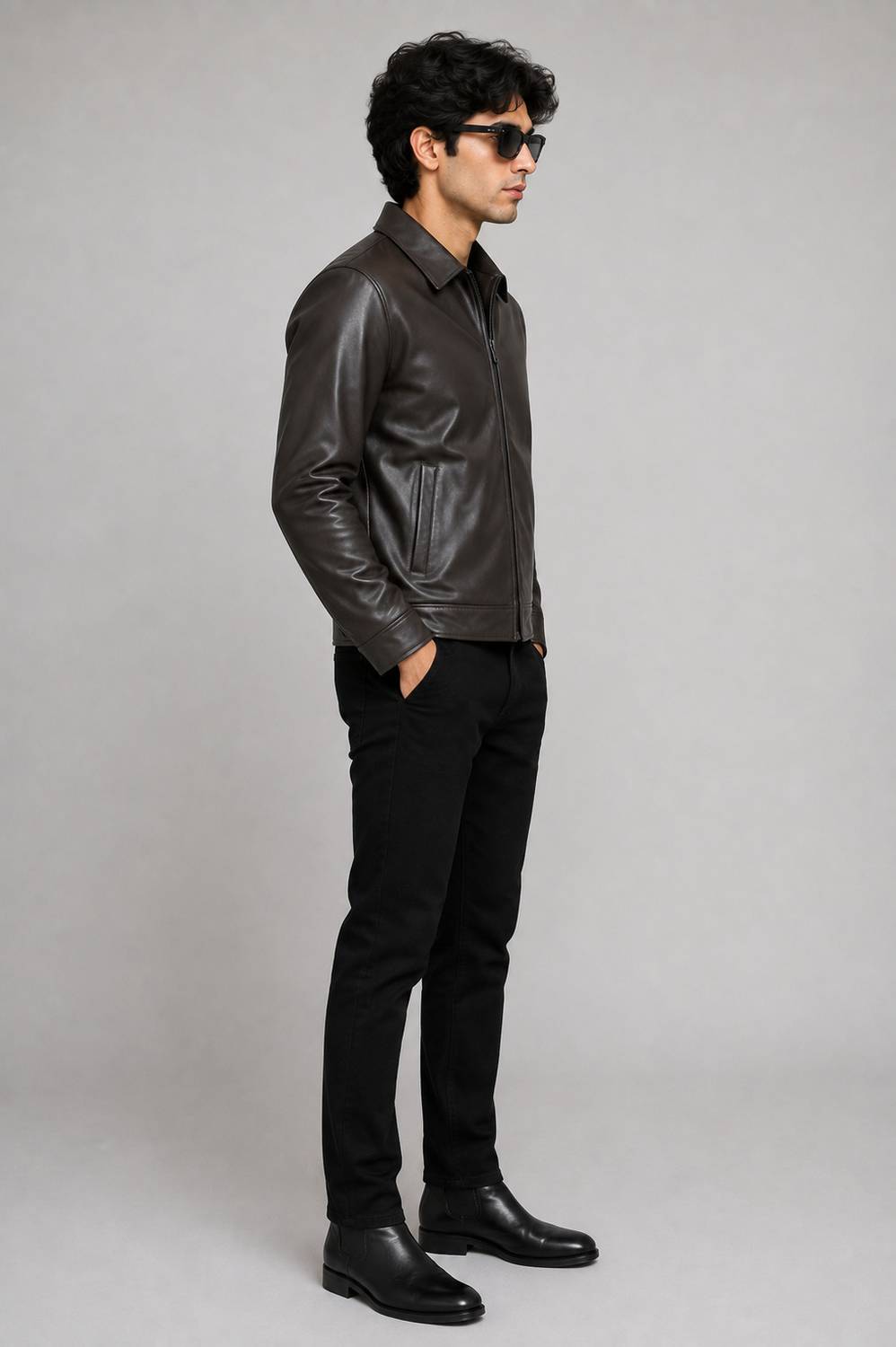 FAUX HUB Full Sleeve Solid Men Jacket - Image 4