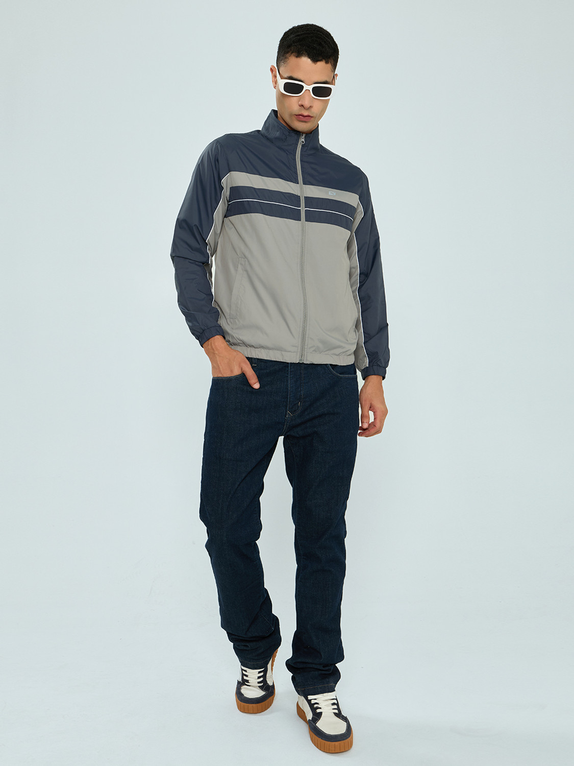Image of MONTE CARLO Men Self Design Casual Jacket