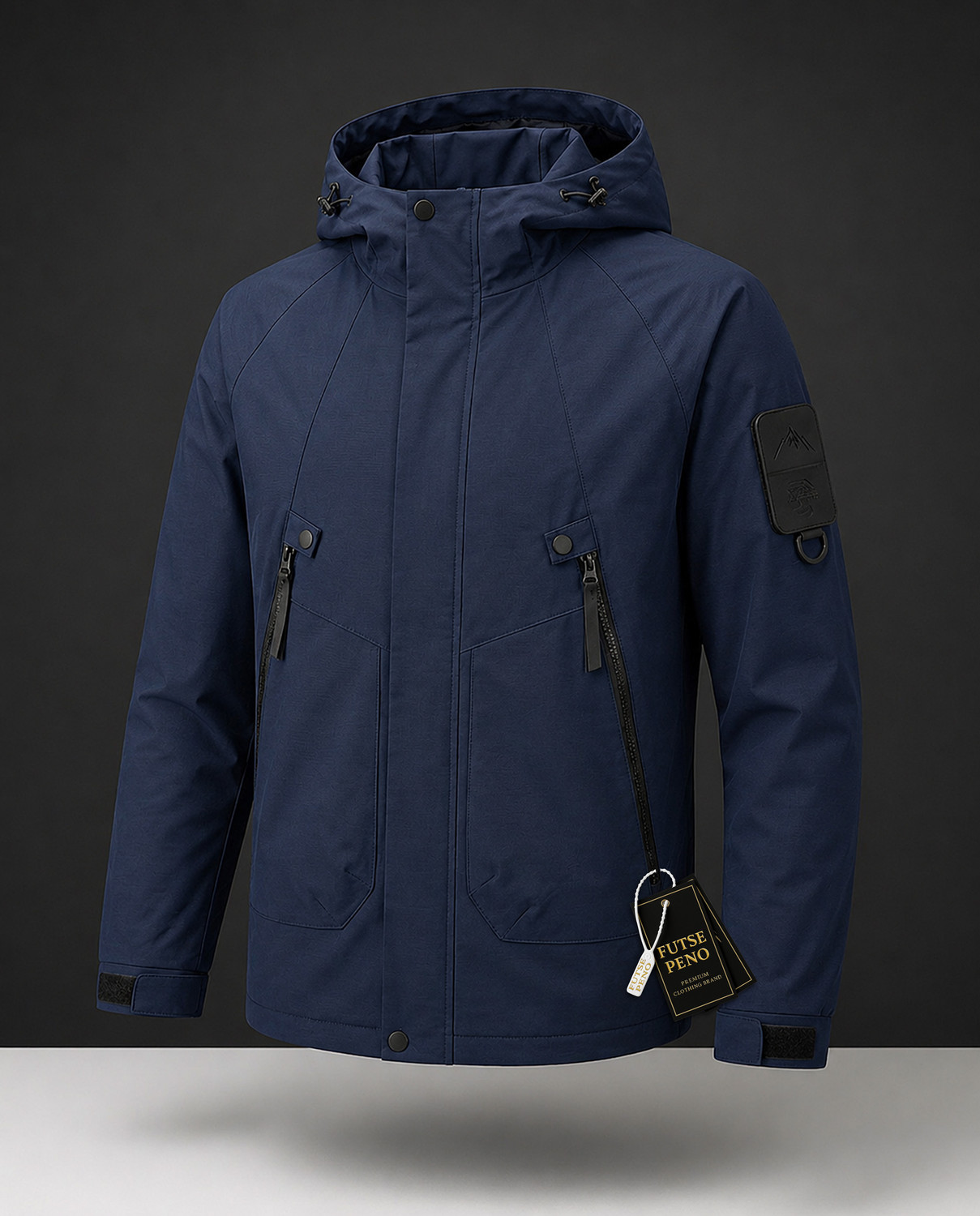 Image of FUTSE PENO Full Sleeve Solid Men Jacket