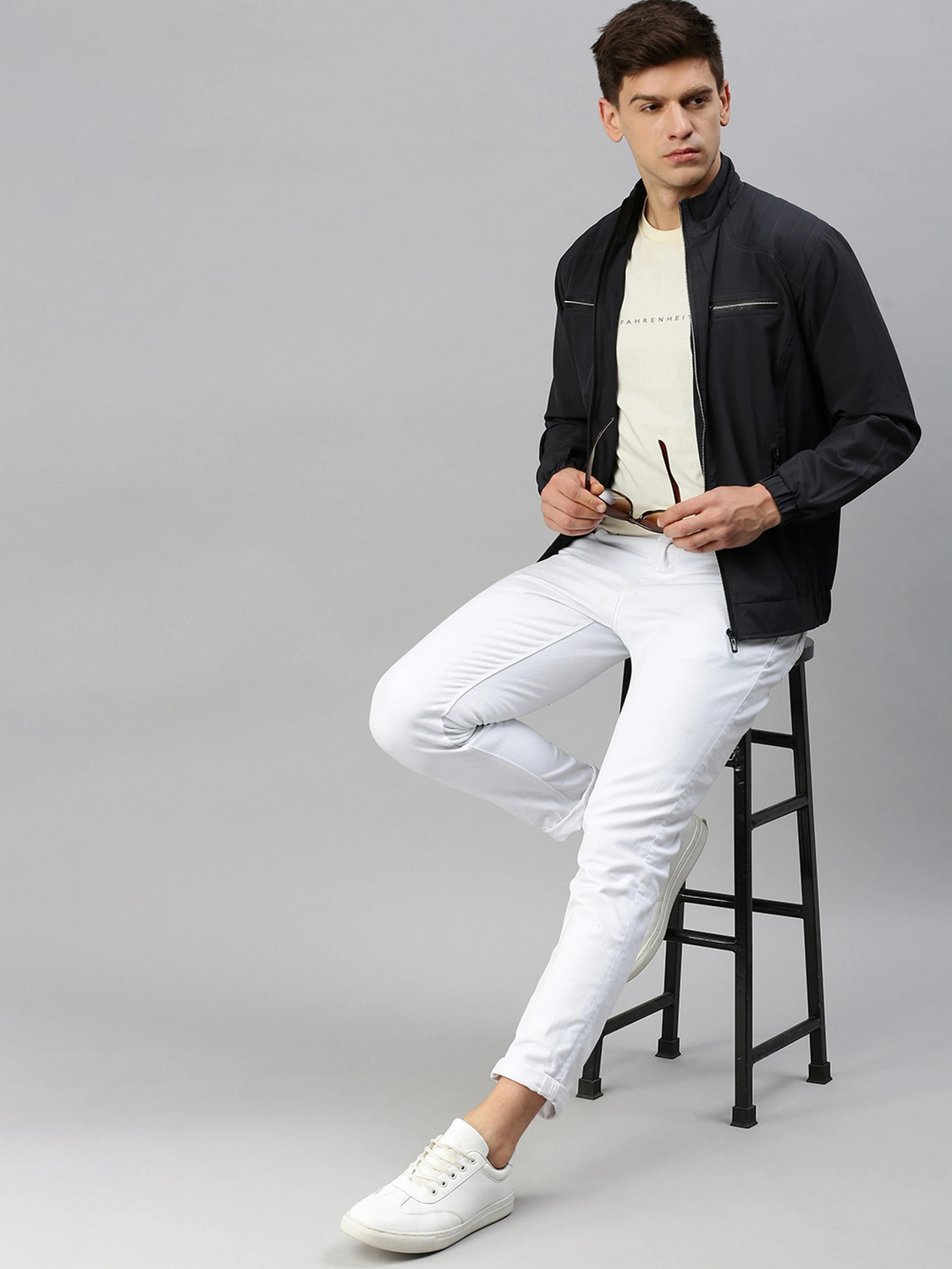 Image of VOXATI Full Sleeve Solid Men Jacket