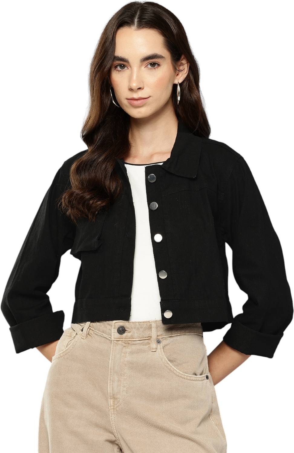 Aarika Full Sleeve Applique Women Denim Jacket