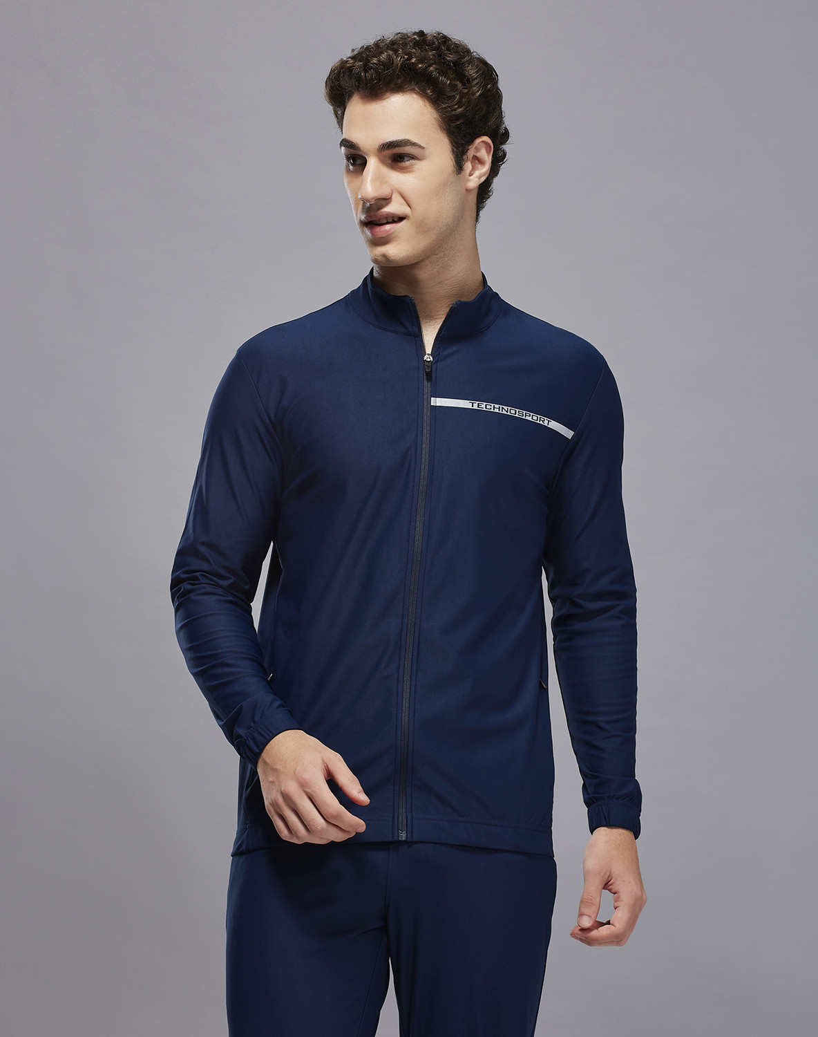 Image of TECHNOSPORT Full Sleeve Solid Men Jacket