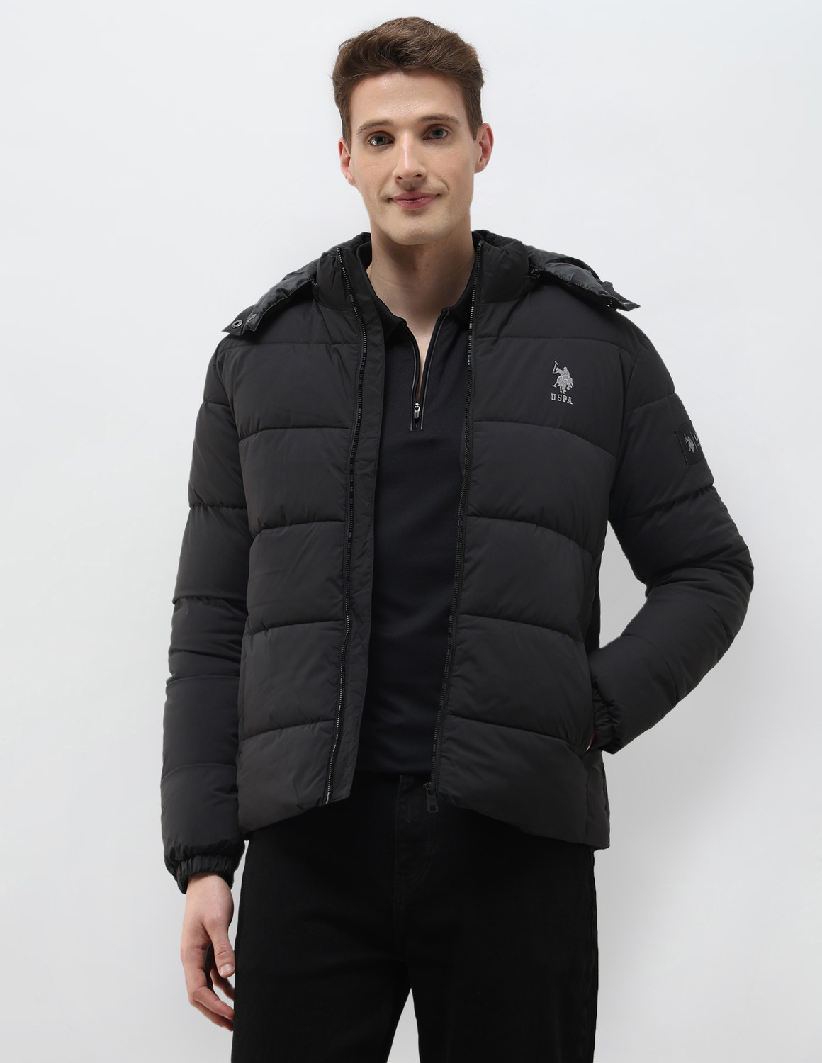 Image of U.S. Polo Assn. Denim Co. Full Sleeve Solid Men Jacket