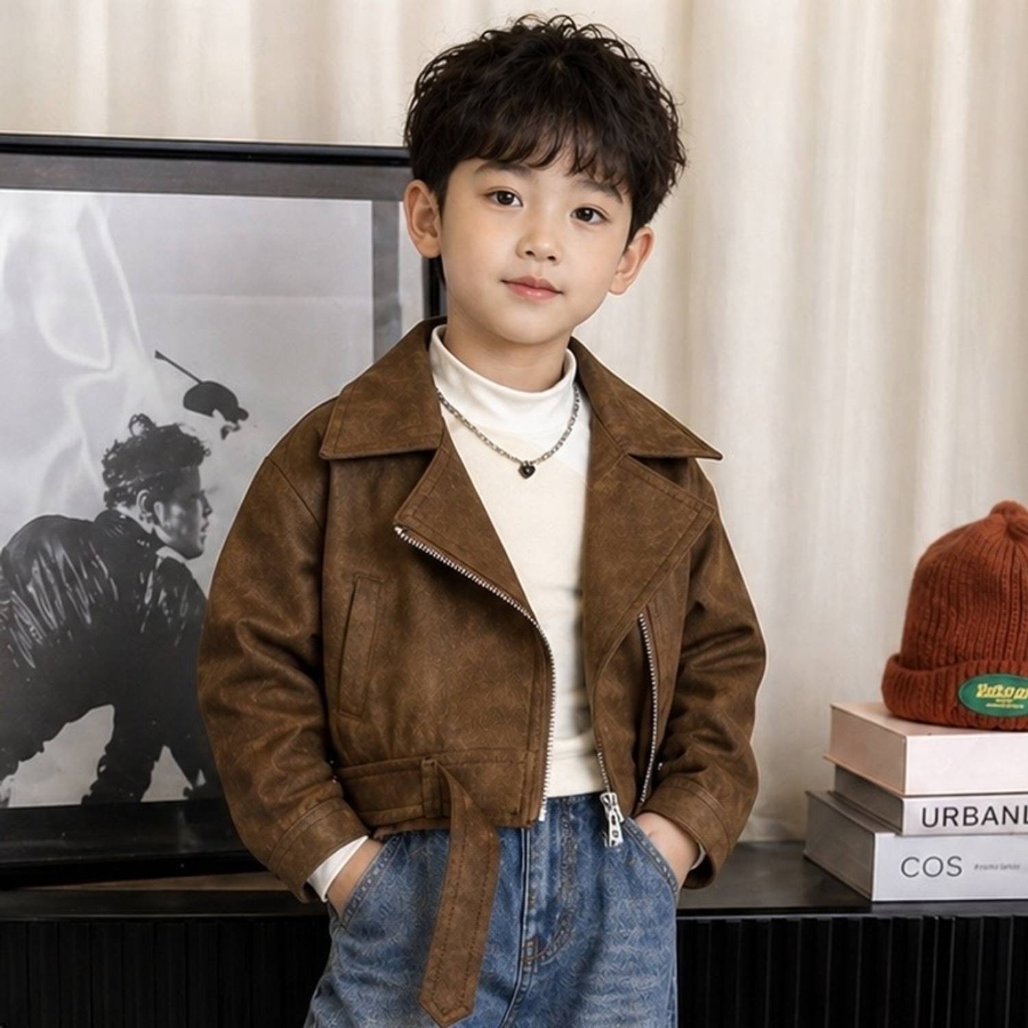 YOONIKK Full Sleeve Solid Boys & Girls Jacket - Image 1