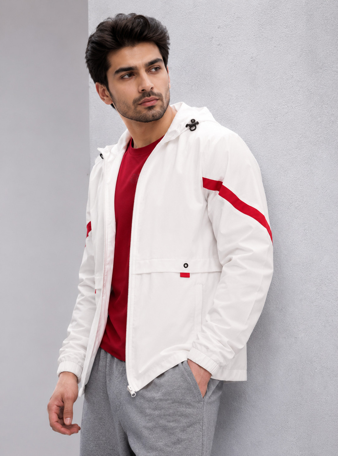 Image of Five Doggies Men Printed Sports Jacket