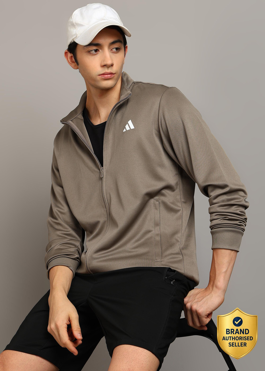 ADIDAS Full Sleeve Solid Men Jacket