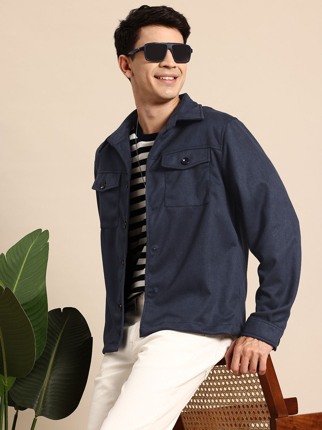 Image of Mast & Harbour Men Solid Tailored Jacket