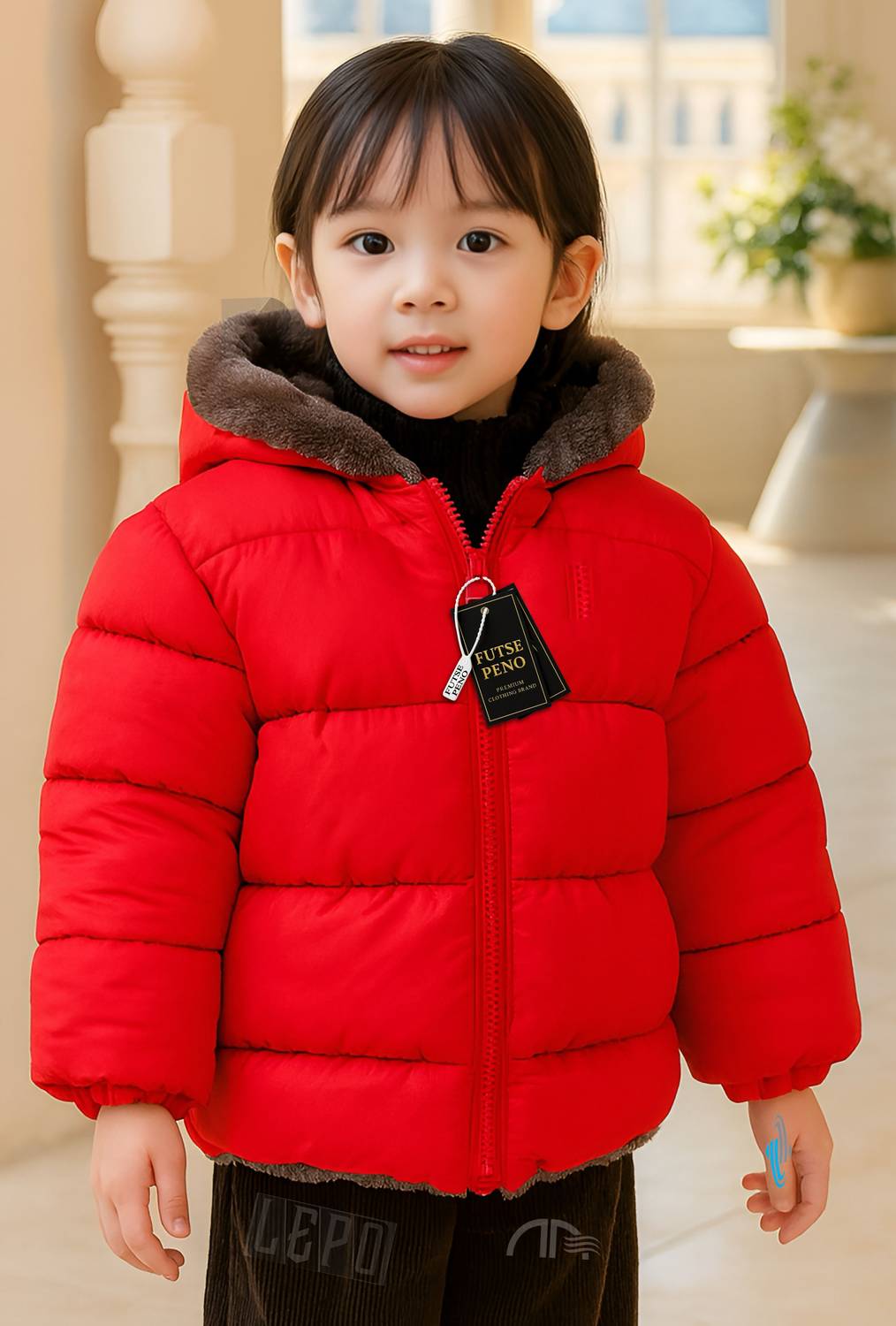 FUTSE PENO Full Sleeve Self Design Boys & Girls Jacket