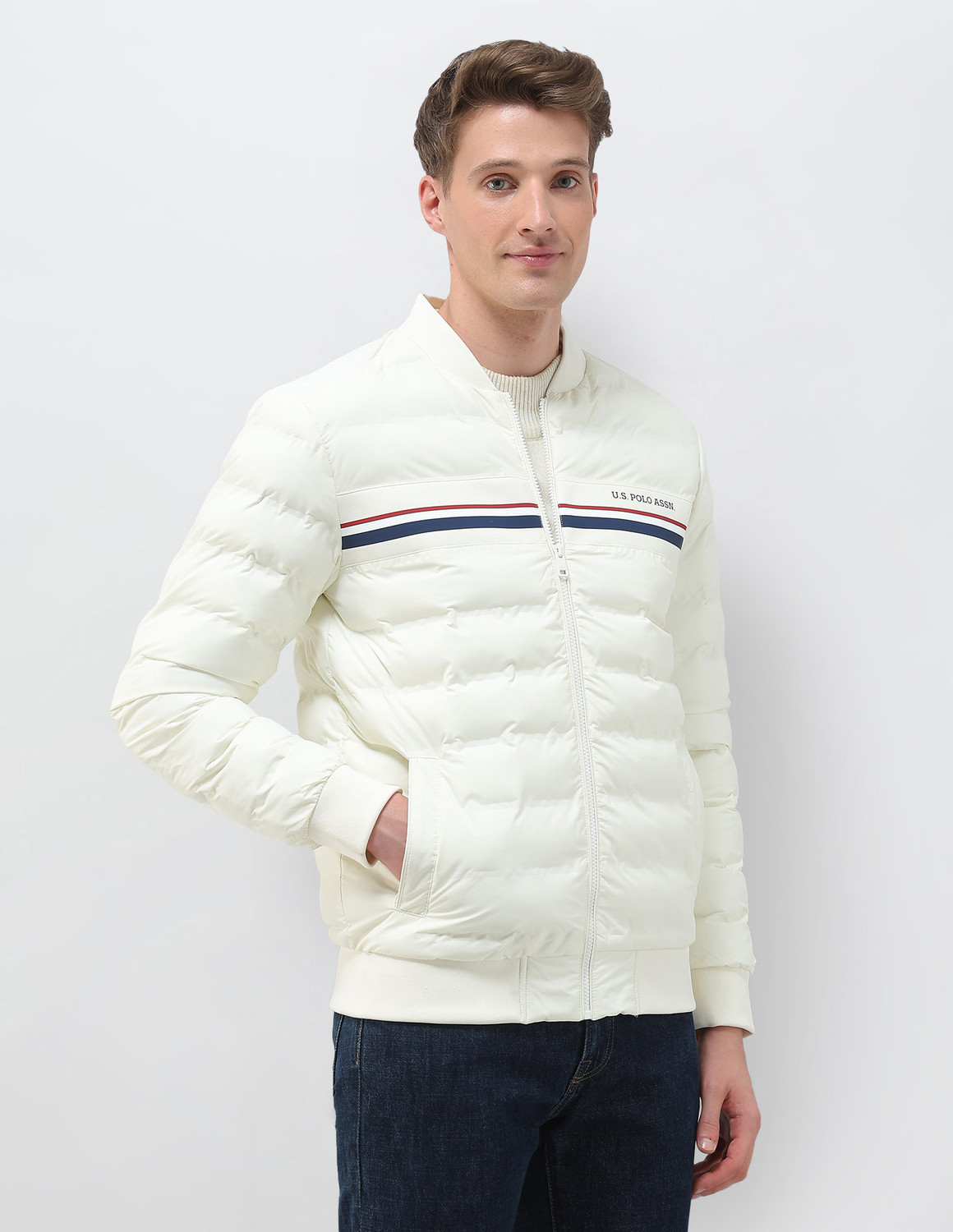 Image of U.S. POLO ASSN. Full Sleeve Solid Men Jacket