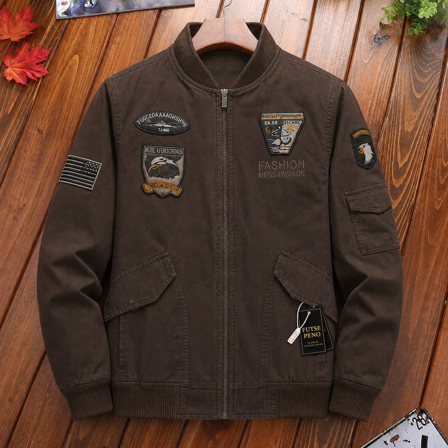 Image of FUTSE PENO Full Sleeve Printed Men Jacket