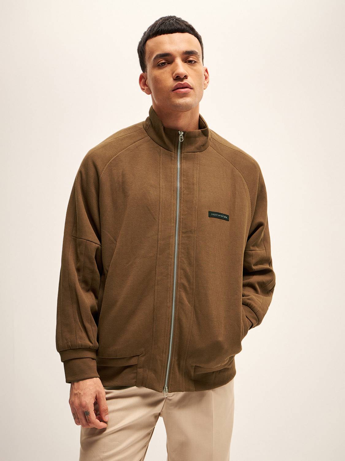 THE BEAR HOUSE Full Sleeve Solid Men Jacket