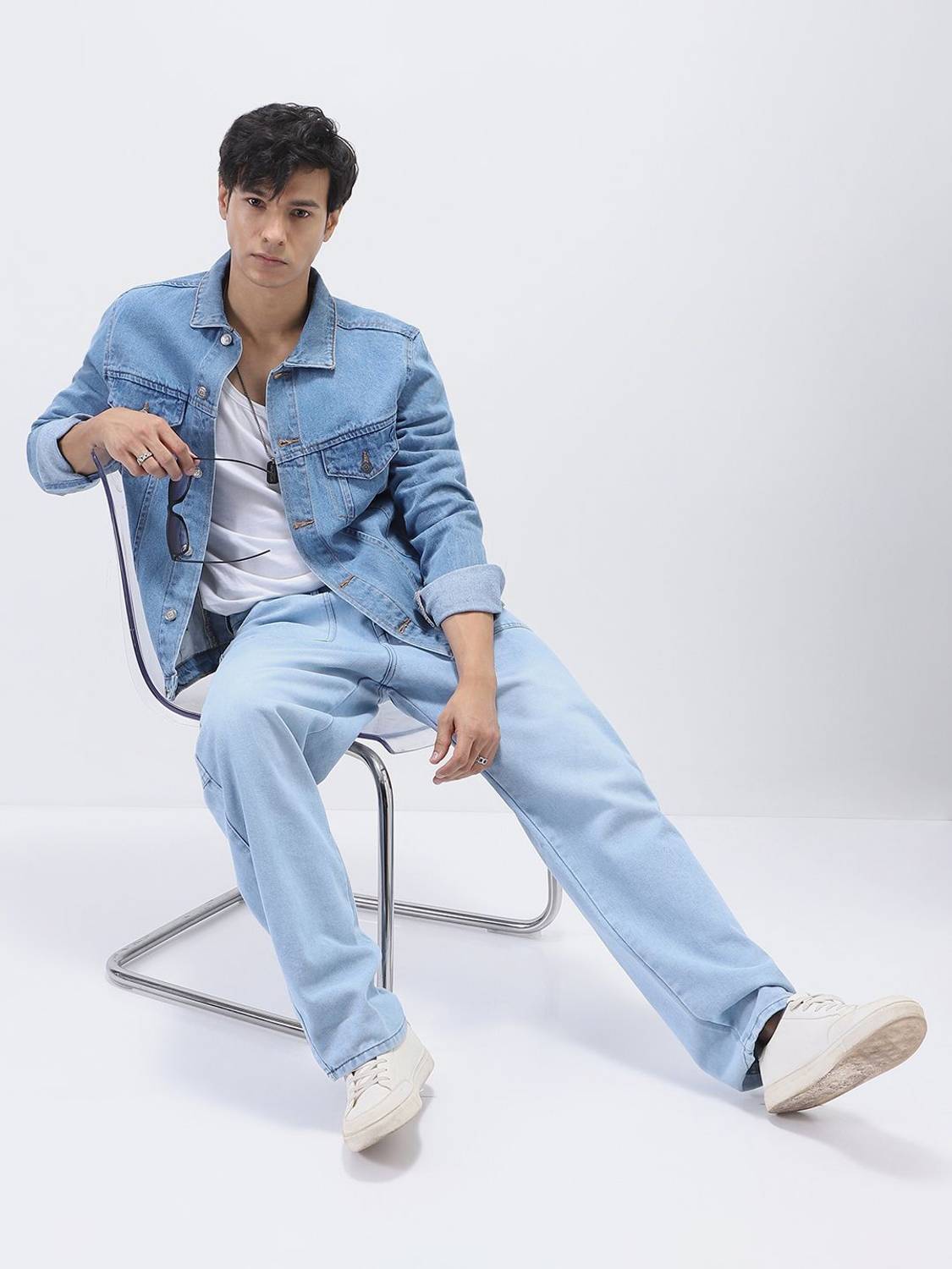 Urbano Men Blue Denim Jacket - Image 3