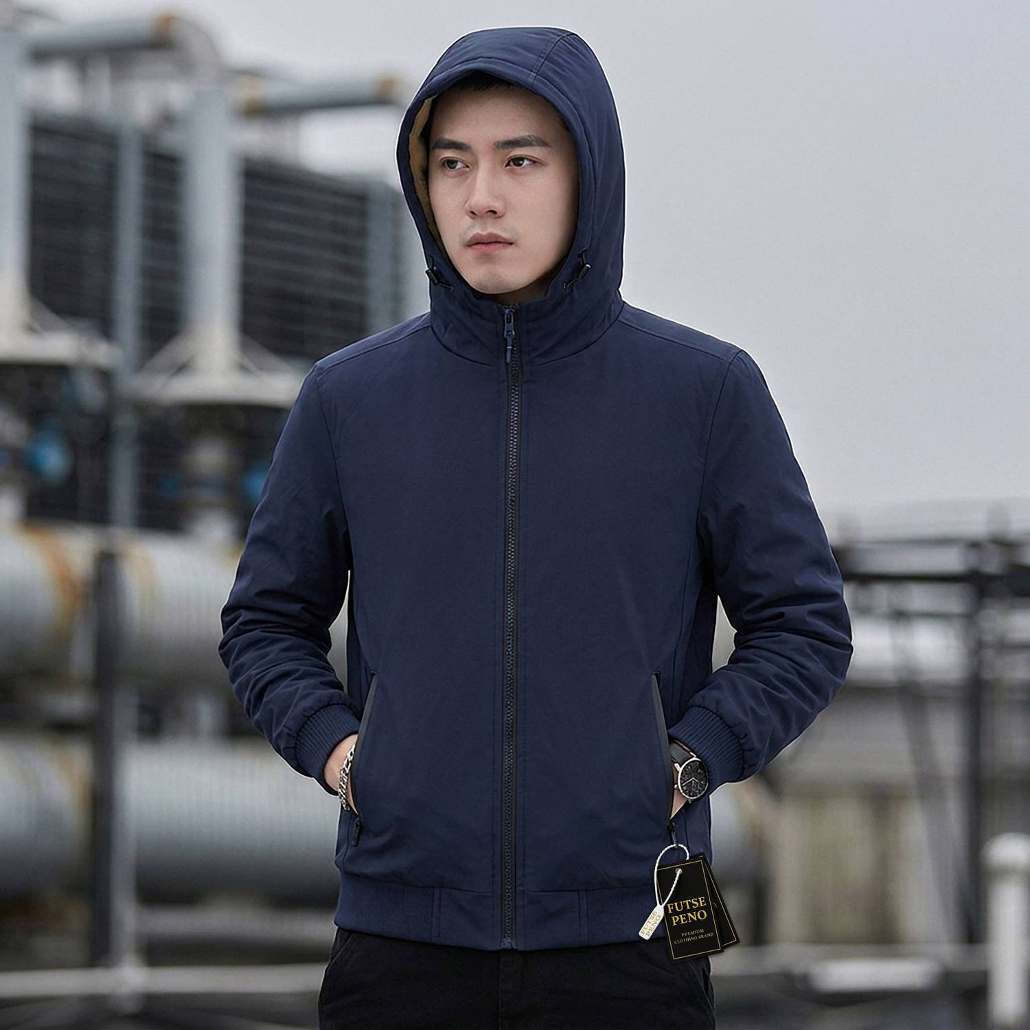 FUTSE PENO Men's Full Sleeve Jacket - Image 2