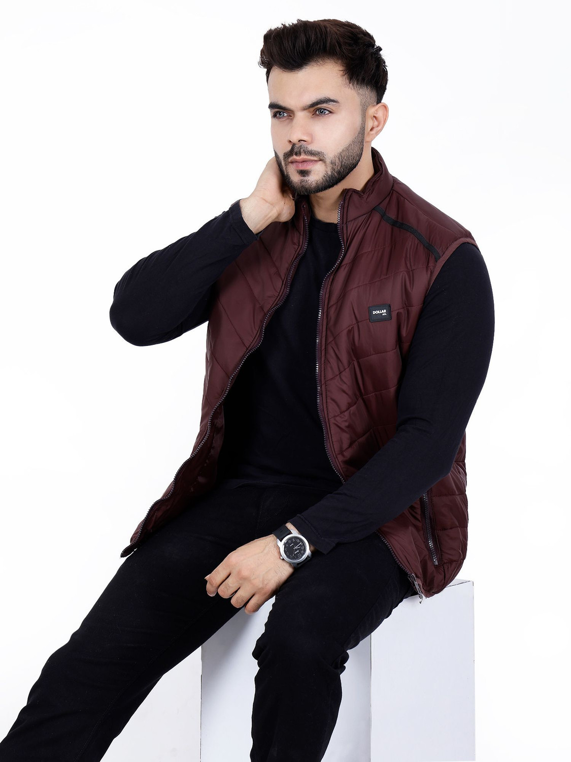 Image of Dollar Sleeveless Solid Men Jacket