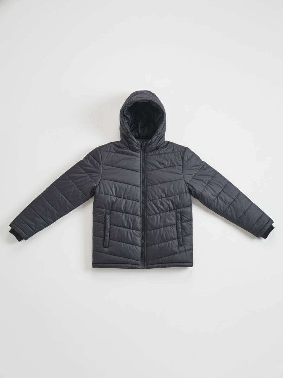 Men Solid Puffer Jacket - Image 4
