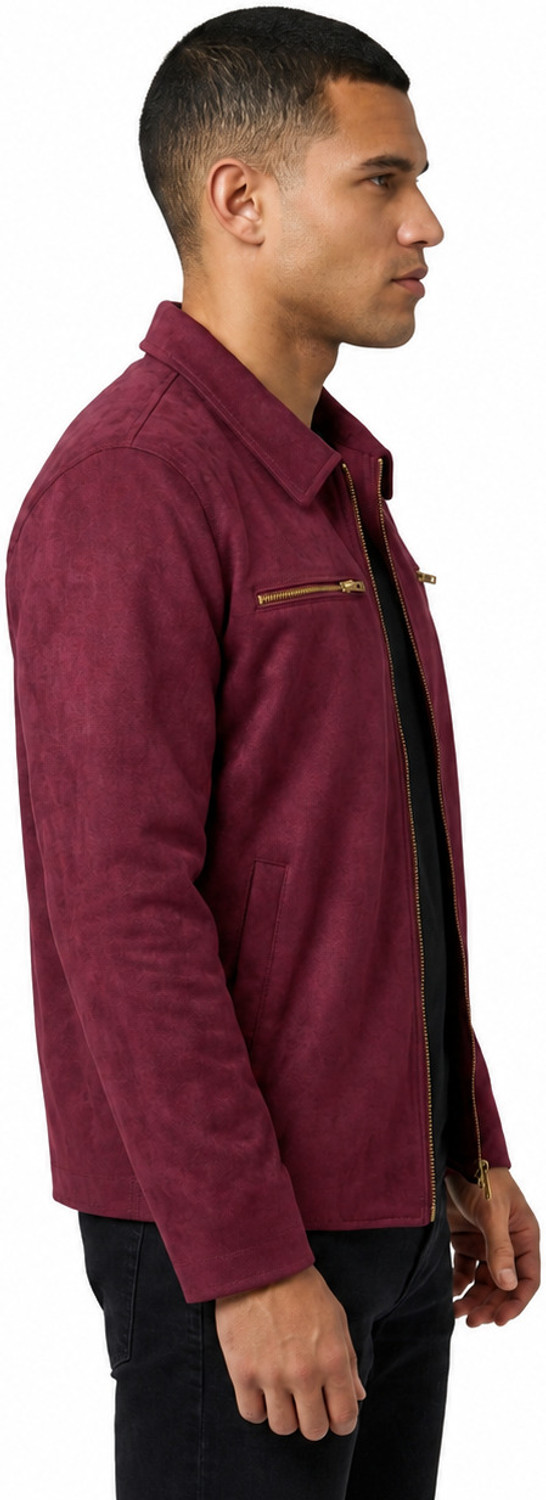 Image of Kesele Men Solid Biker /Riding Jacket