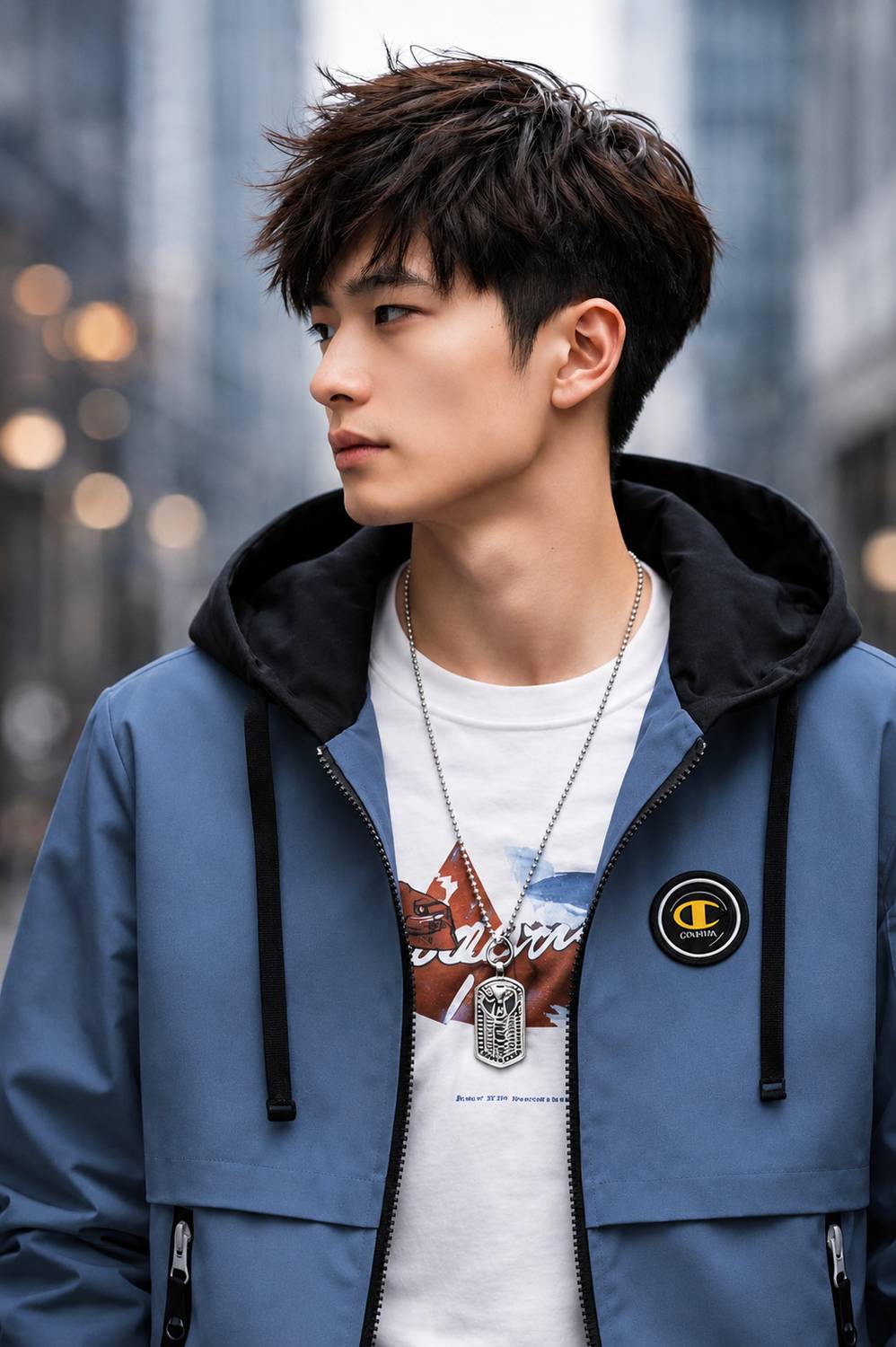 Azy Fabrics Full Sleeve Printed Men Jacket - Image 4