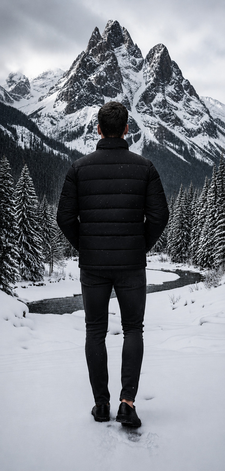 Image of Raindown Men Solid Puffer Jacket