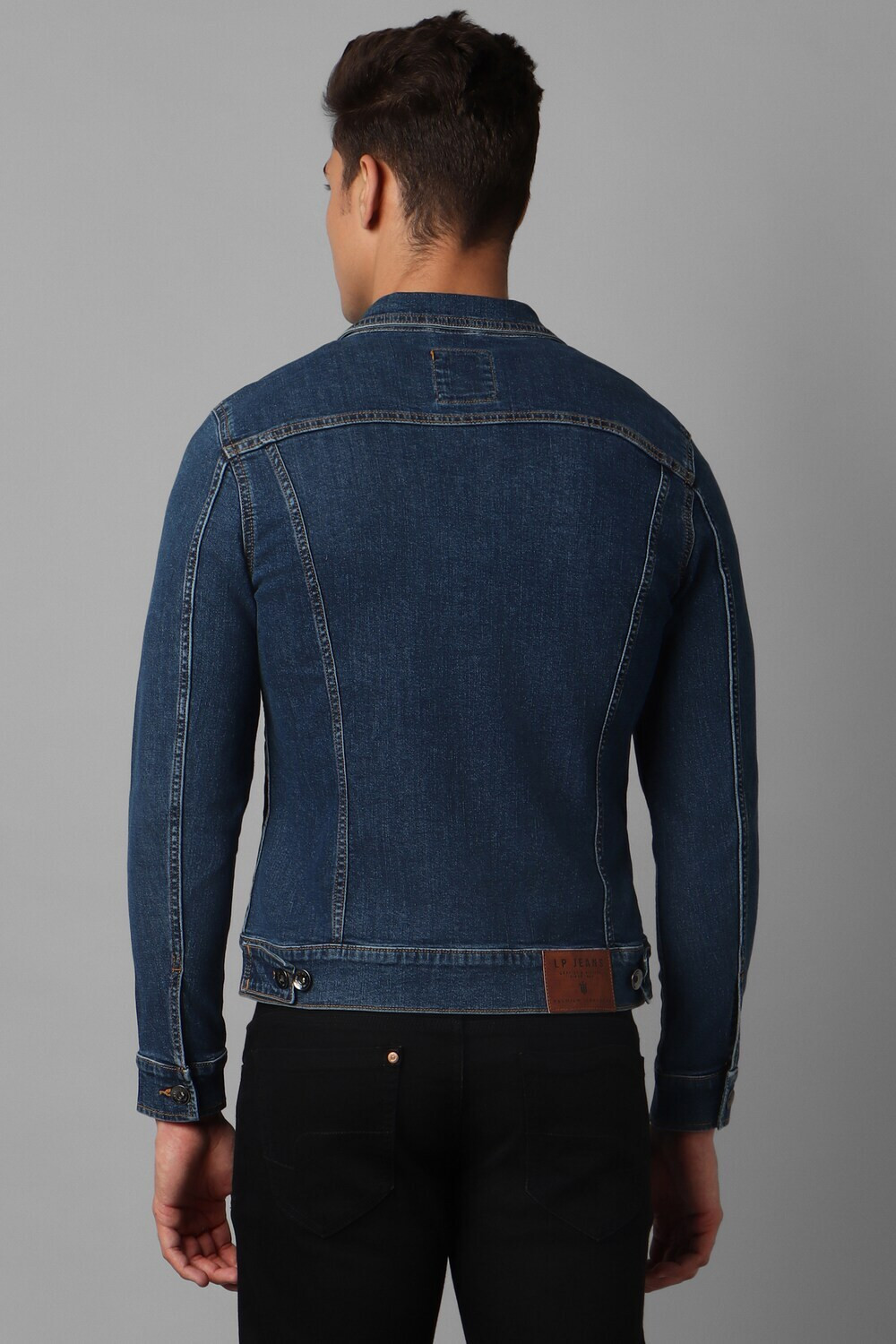 Image of LOUIS PHILIPPE Full Sleeve Solid Men Jacket