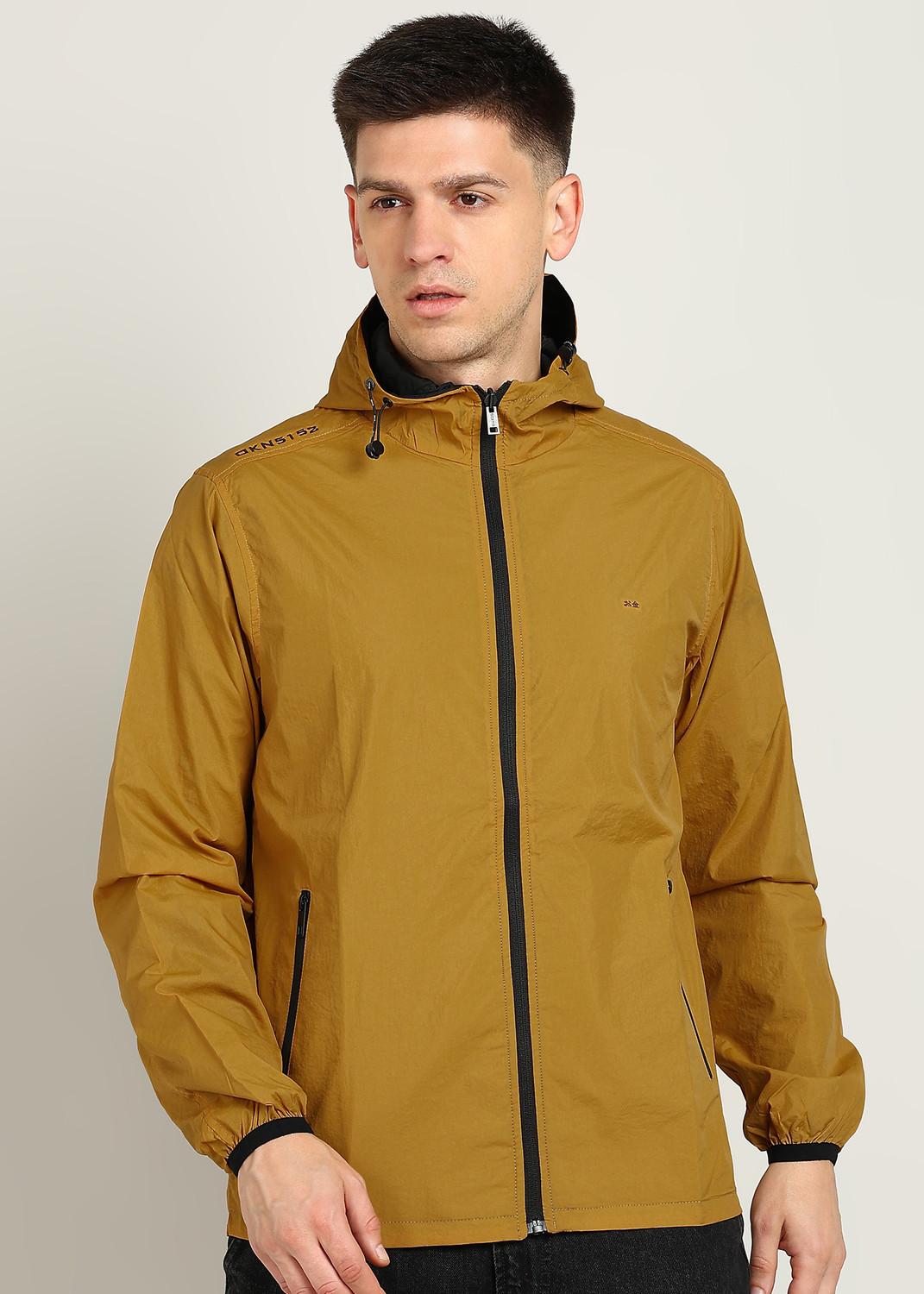 Image of OKANE Men Solid Biker /Riding Jacket