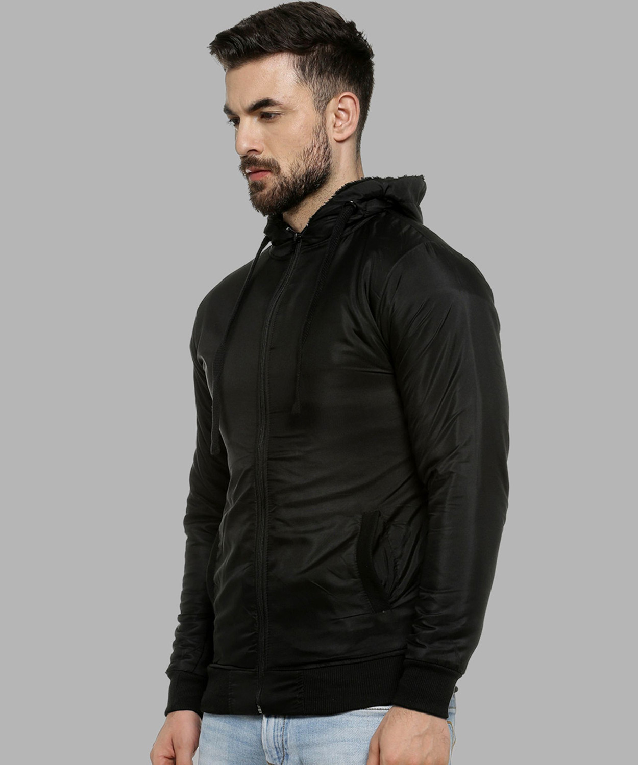 Image of CAMPUS SUTRA Full Sleeve Solid Men Jacket