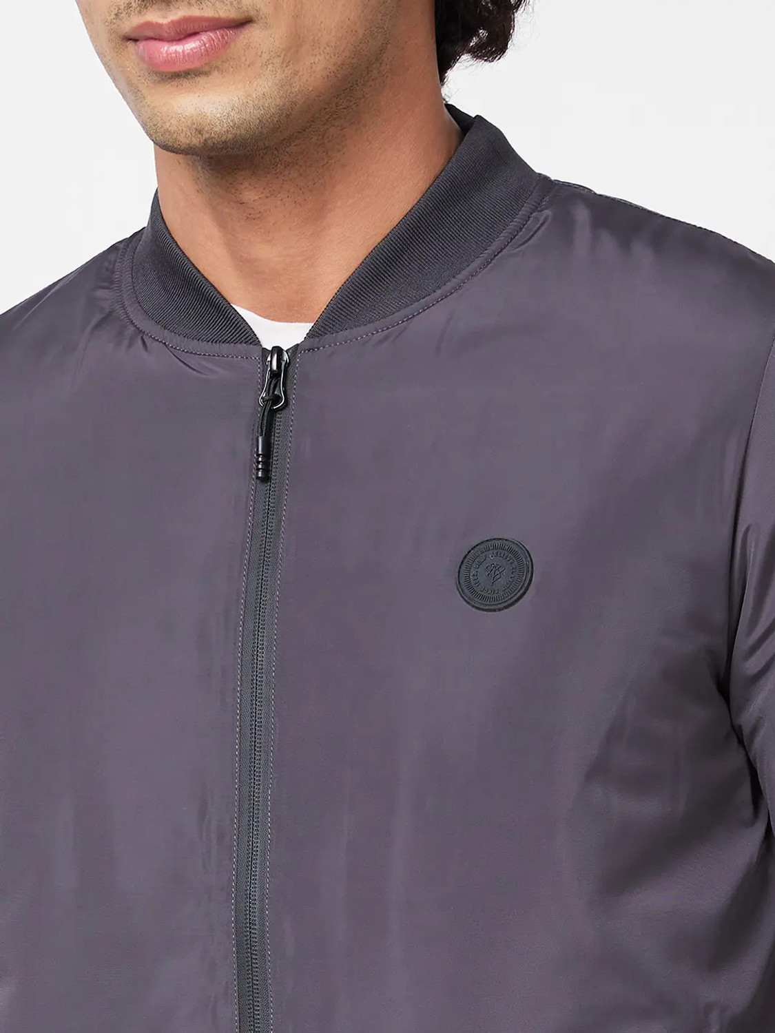 Image of Spykar Full Sleeve Solid Men Jacket