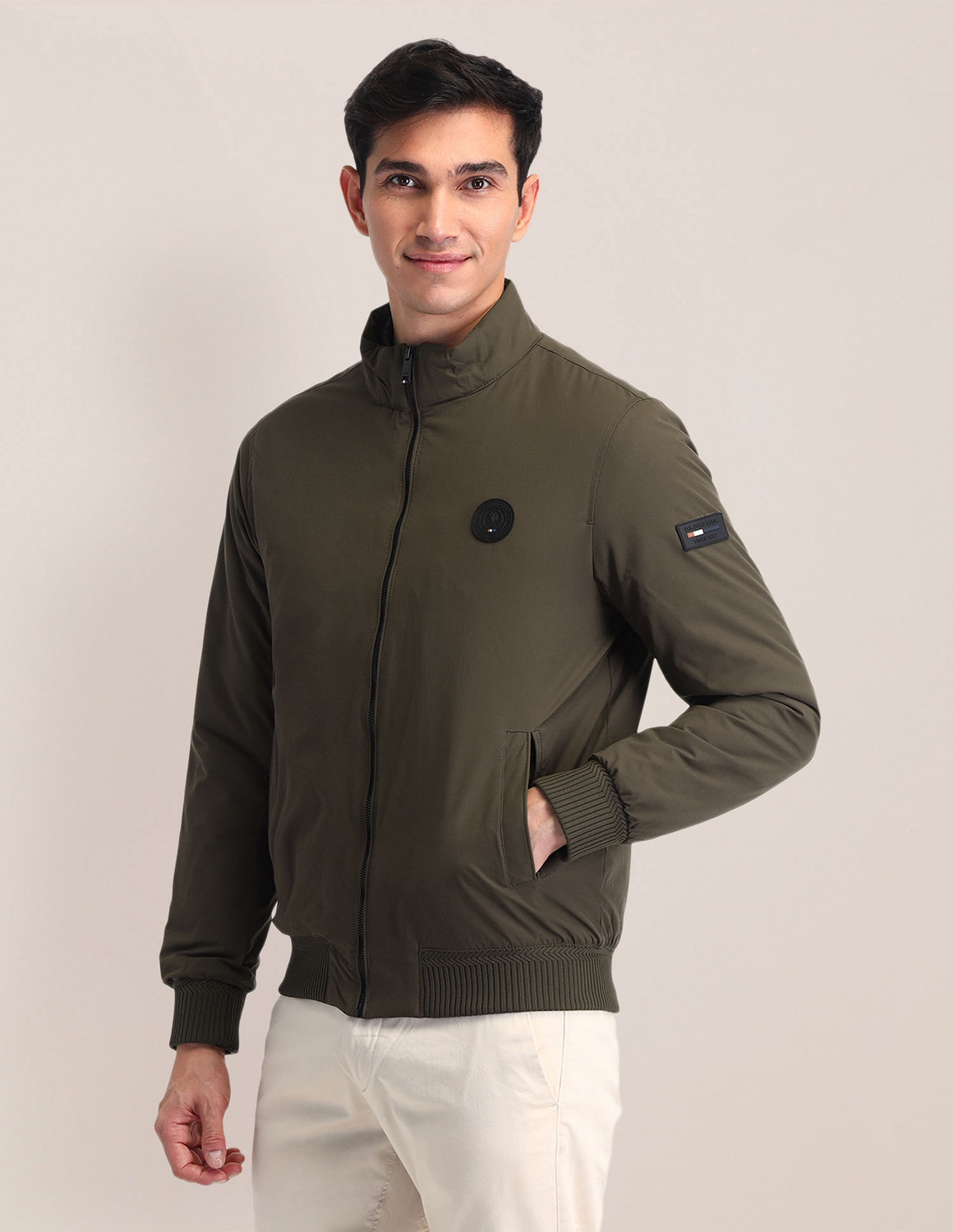 Image of U.S. POLO ASSN. Full Sleeve Solid Men Jacket