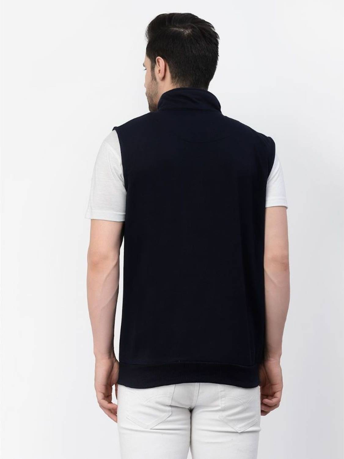 KZALCON Sleeveless Solid Men Jacket - Buy KZALCON Sleeveless Solid