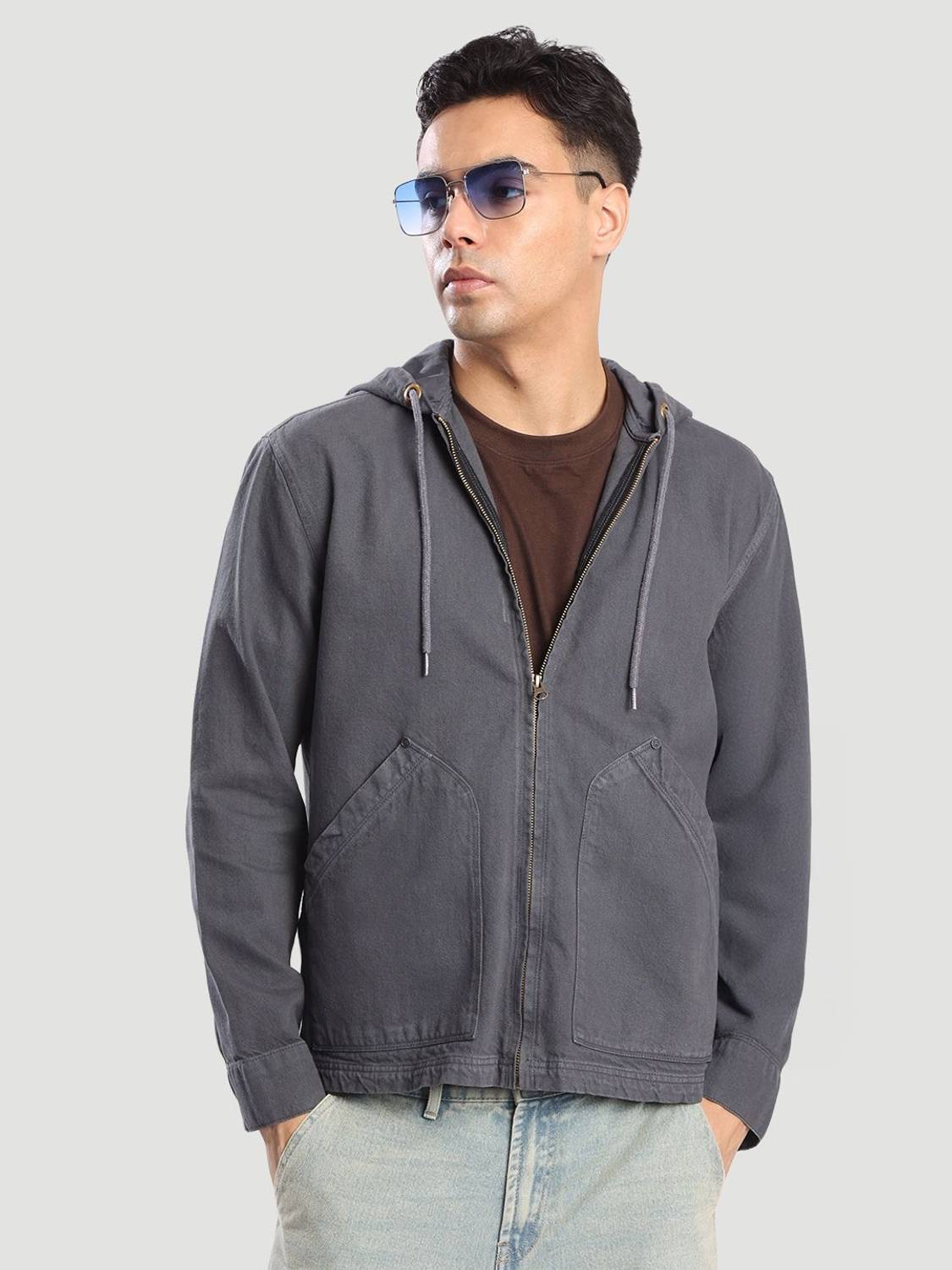 Bene Kleed Full Sleeve Solid Men Denim Jacket