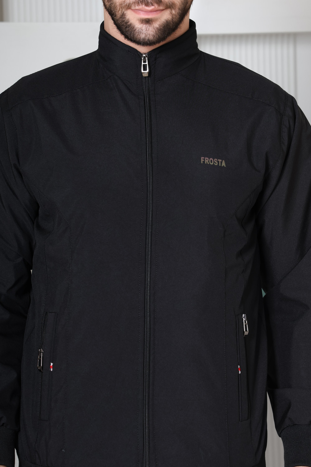 Image of FROSTA Full Sleeve Solid Men Jacket