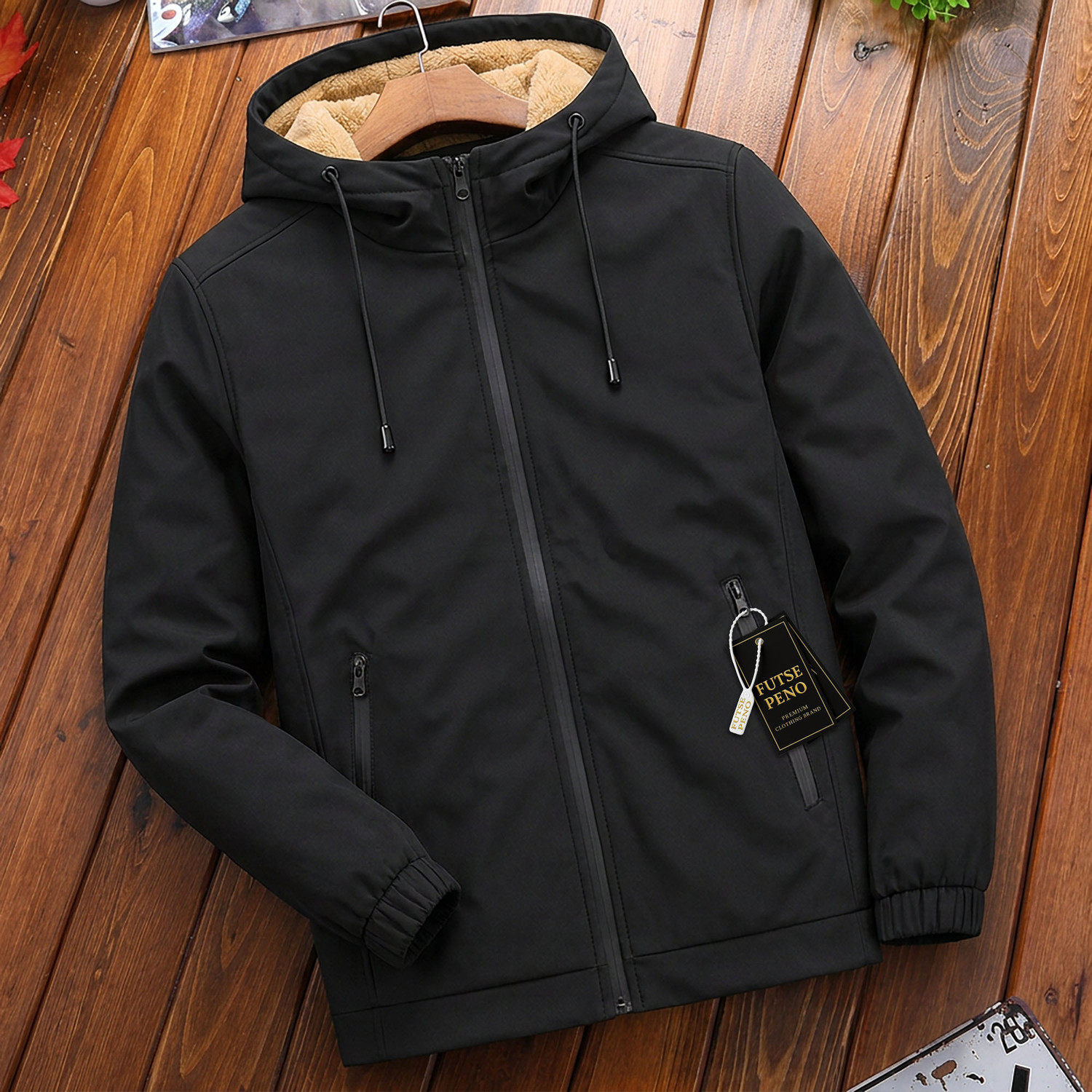 Image of FUTSE PENO Full Sleeve Solid Men Jacket