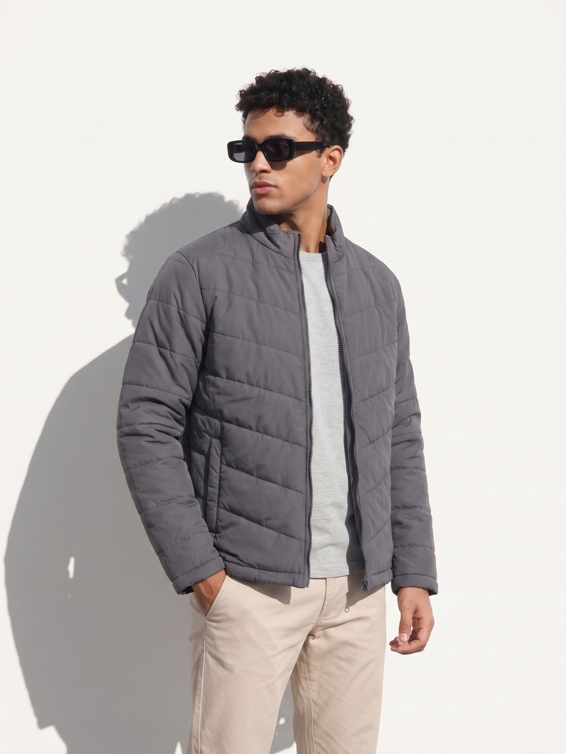 Image of HIGHLANDER Men Solid Puffer Jacket