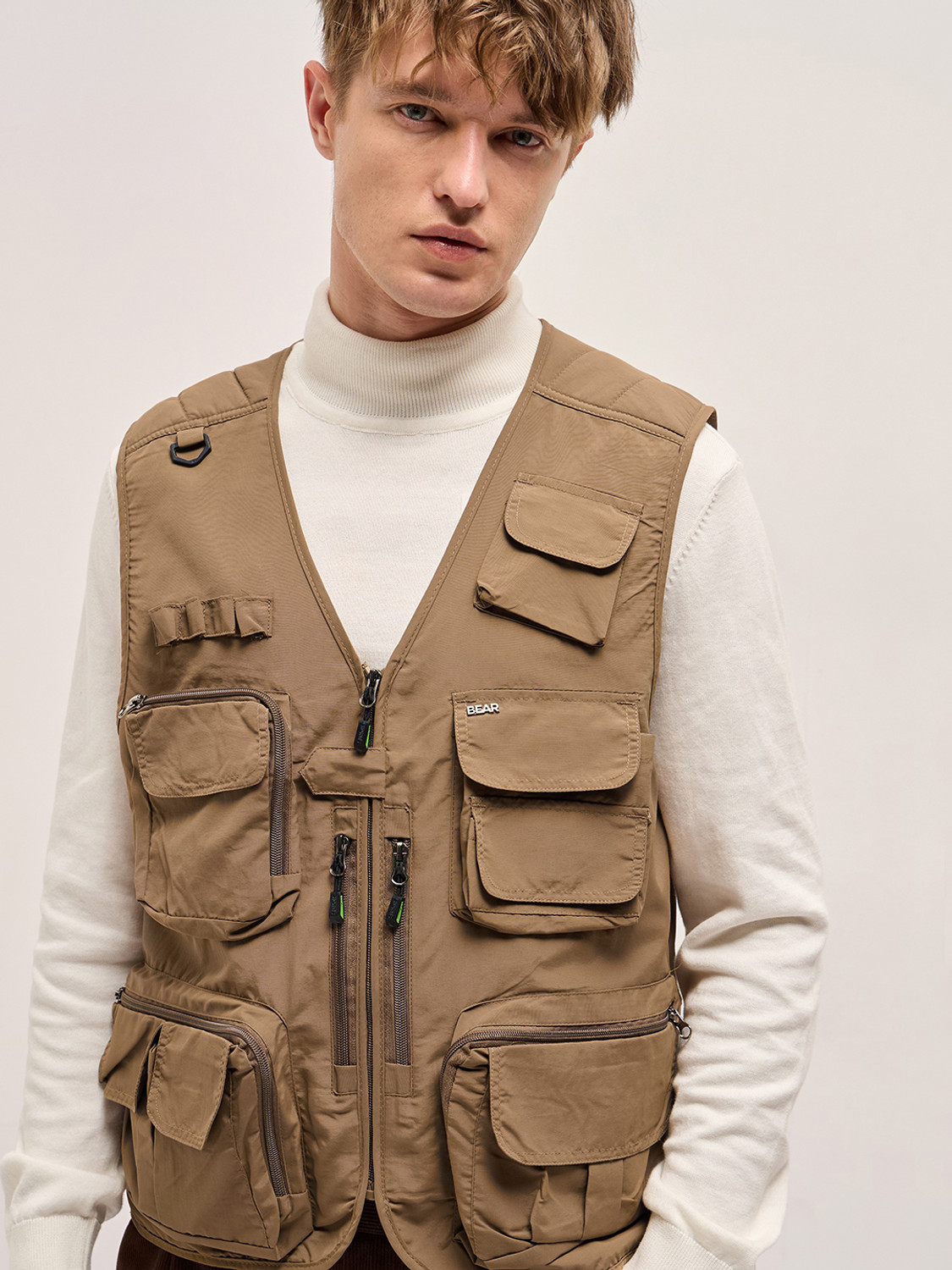 Image of THE BEAR HOUSE Sleeveless Solid Men Jacket