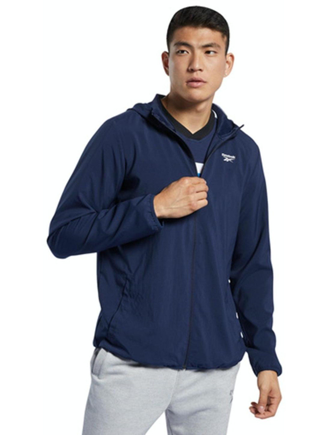 Image of REEBOK Full Sleeve Solid Men Jacket