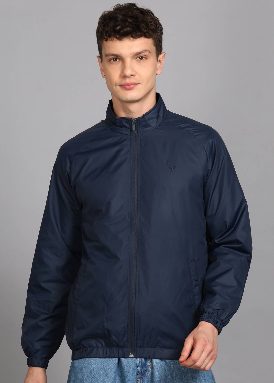 Allen Solly Full Sleeve Solid Men Jacket