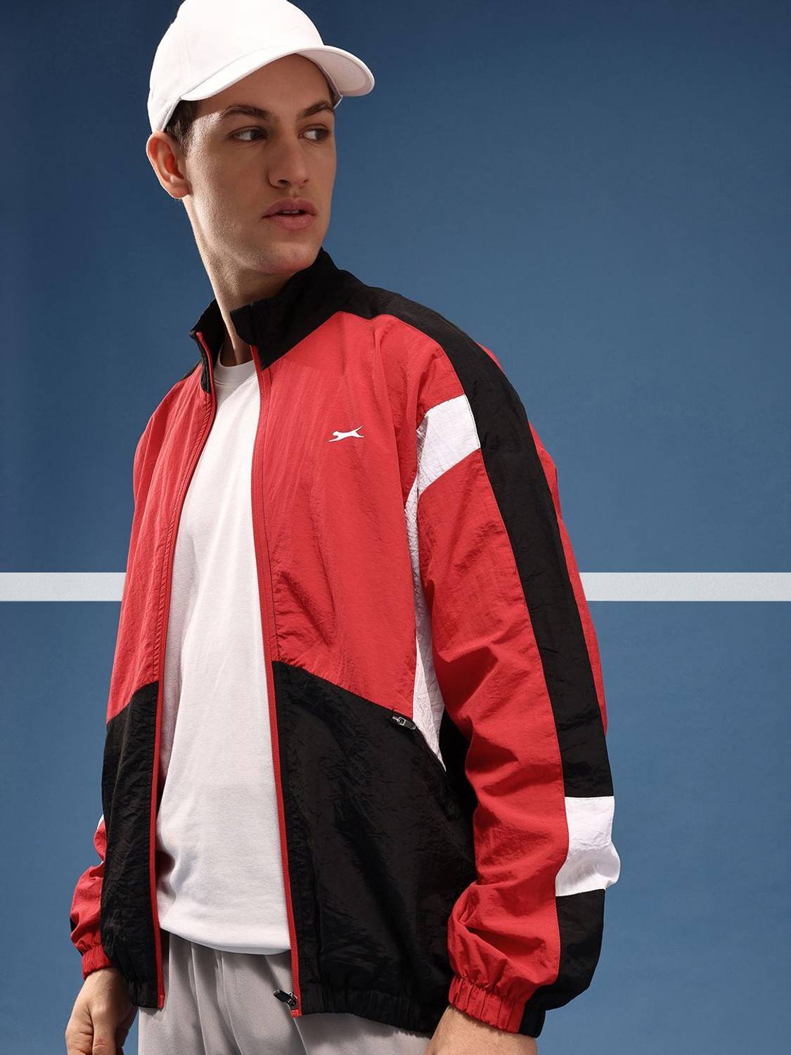 SLAZENGER Full Sleeve Colorblock Men Jacket