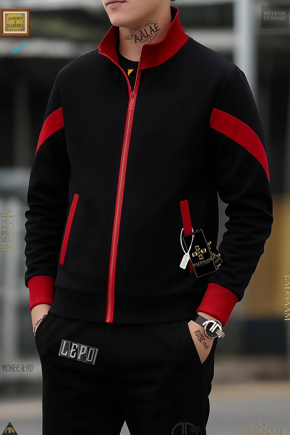 Badnaam Full Sleeve Solid Men & Women Jacket
