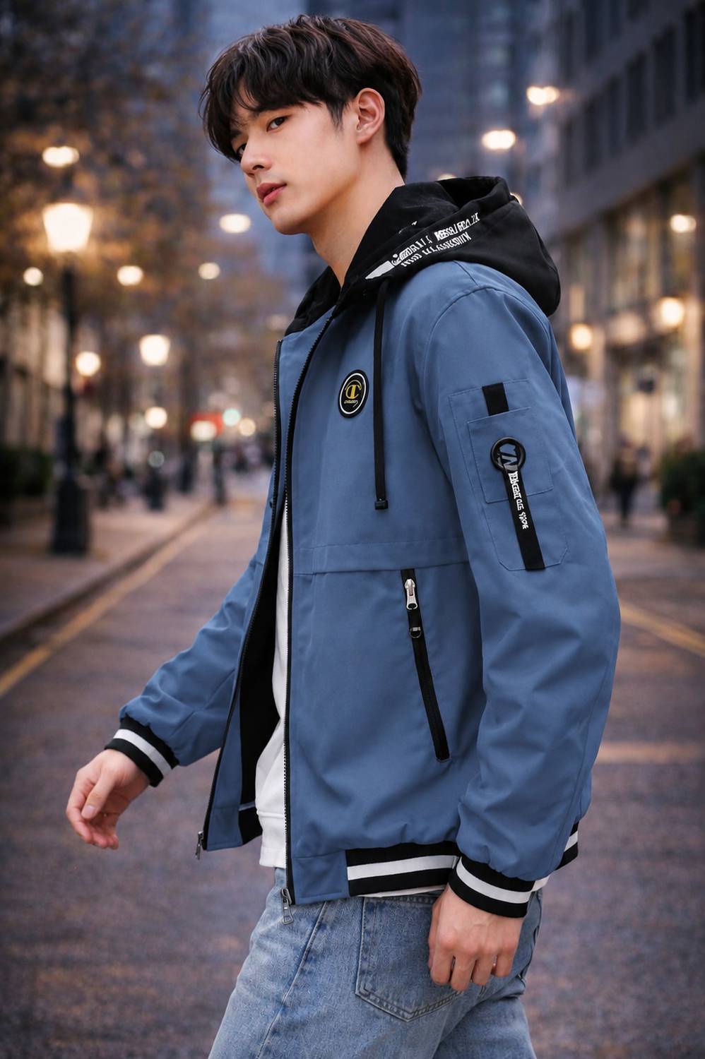 Azy Fabrics Full Sleeve Printed Men Jacket - Image 3