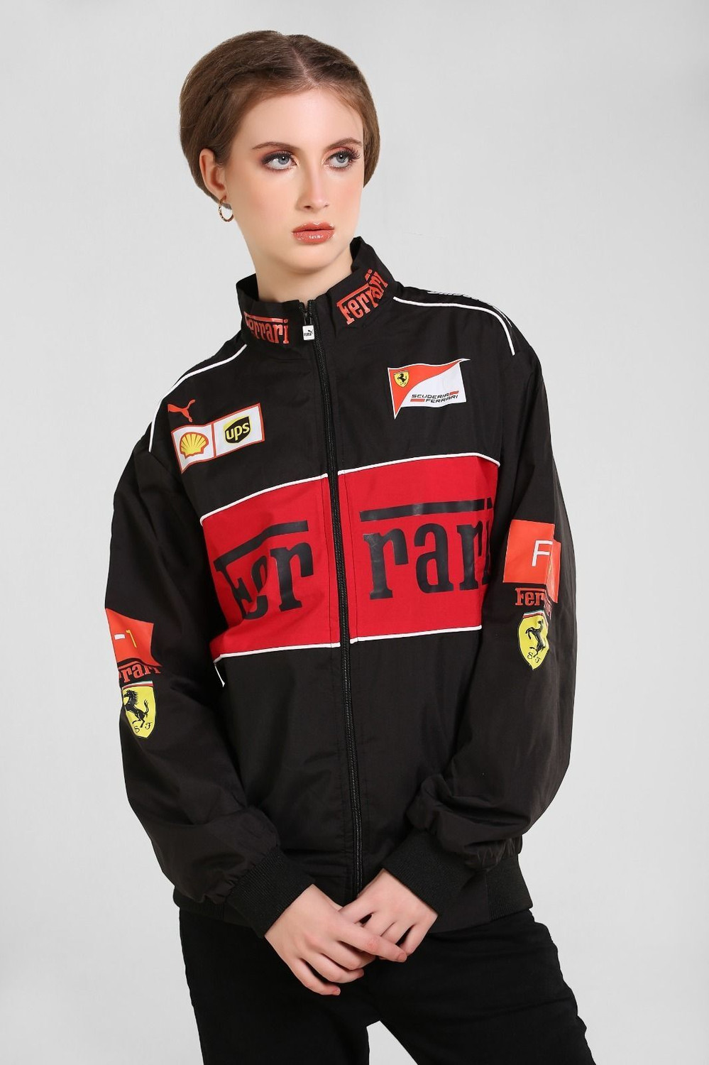 Image of CLWN Full Sleeve Graphic Print Men & Women Jacket
